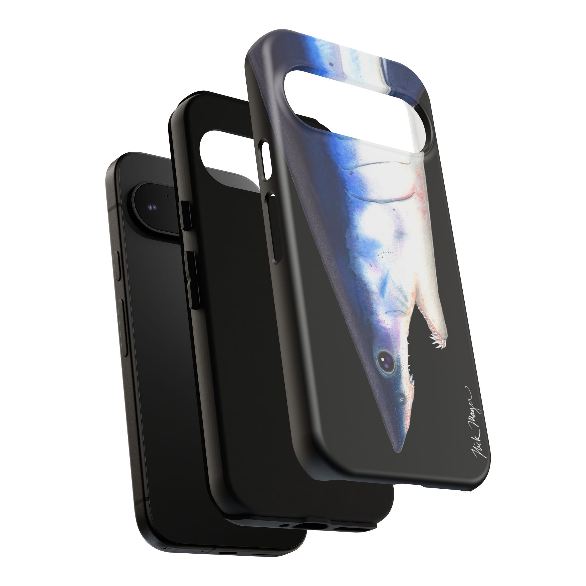 Mako Shark Face Black Phone Case (Samsung) Printify