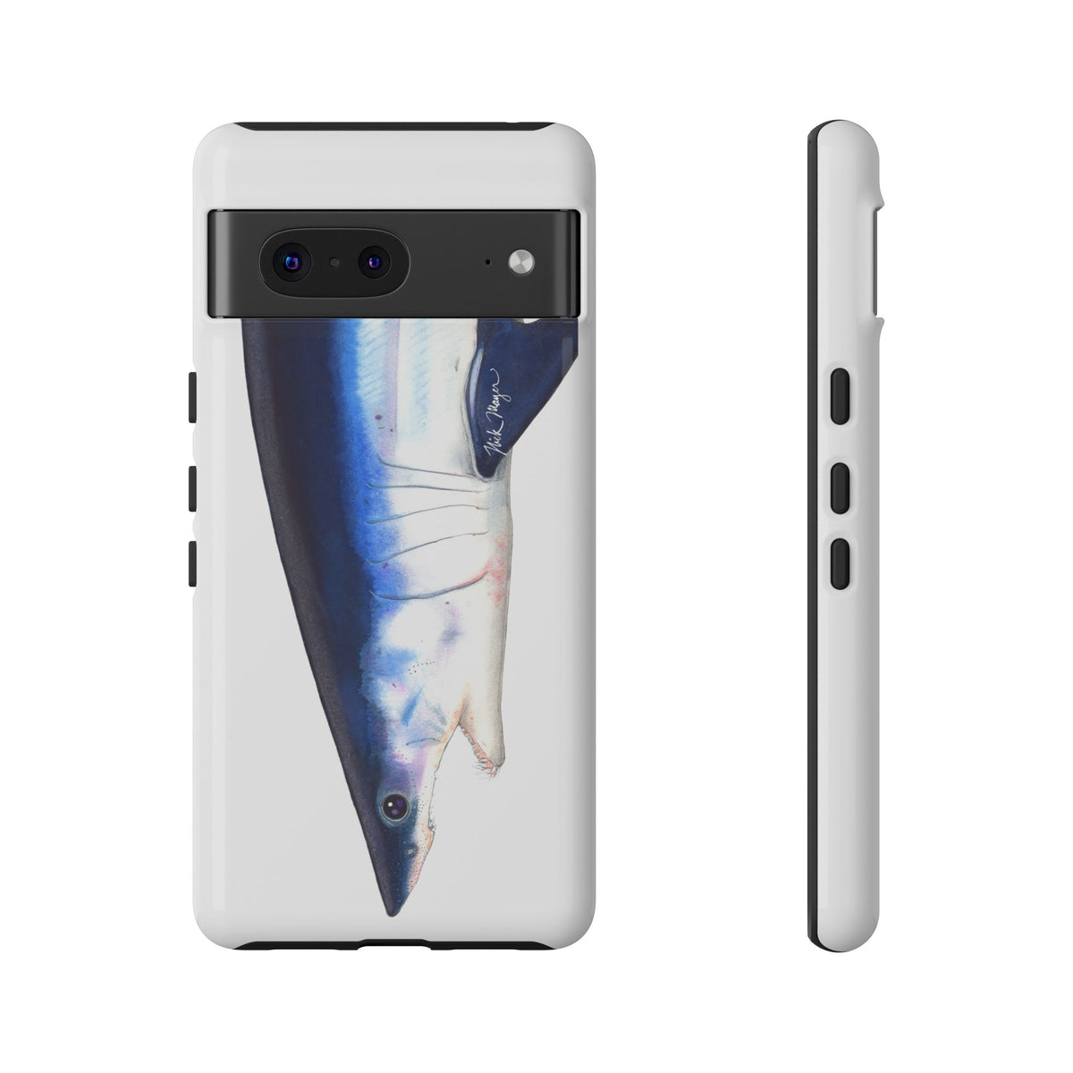 Mako Shark Face White Phone Case (Samsung) Printify