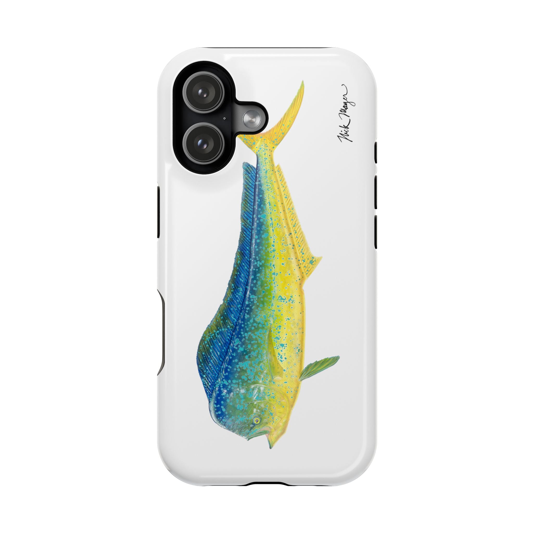Bull Mahi MagSafe White iPhone Case