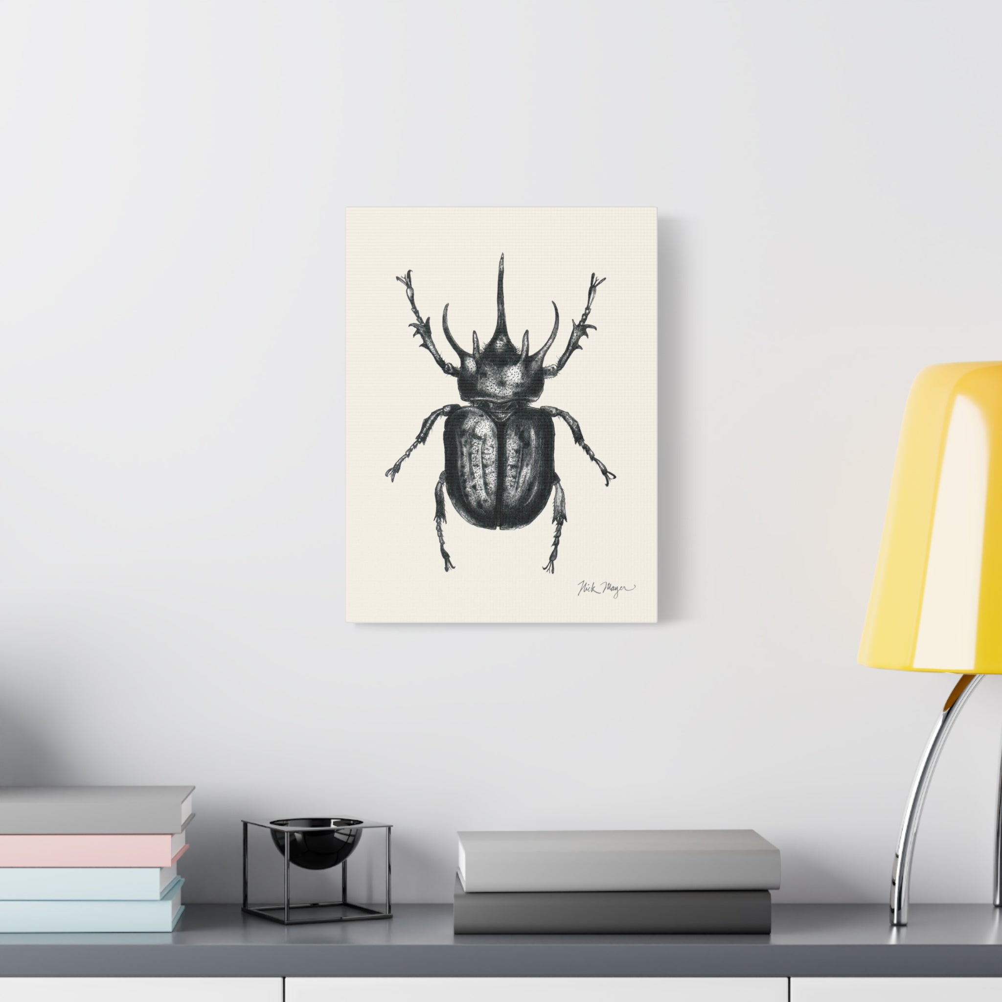 Rhinoceros Beetle Canvas Print