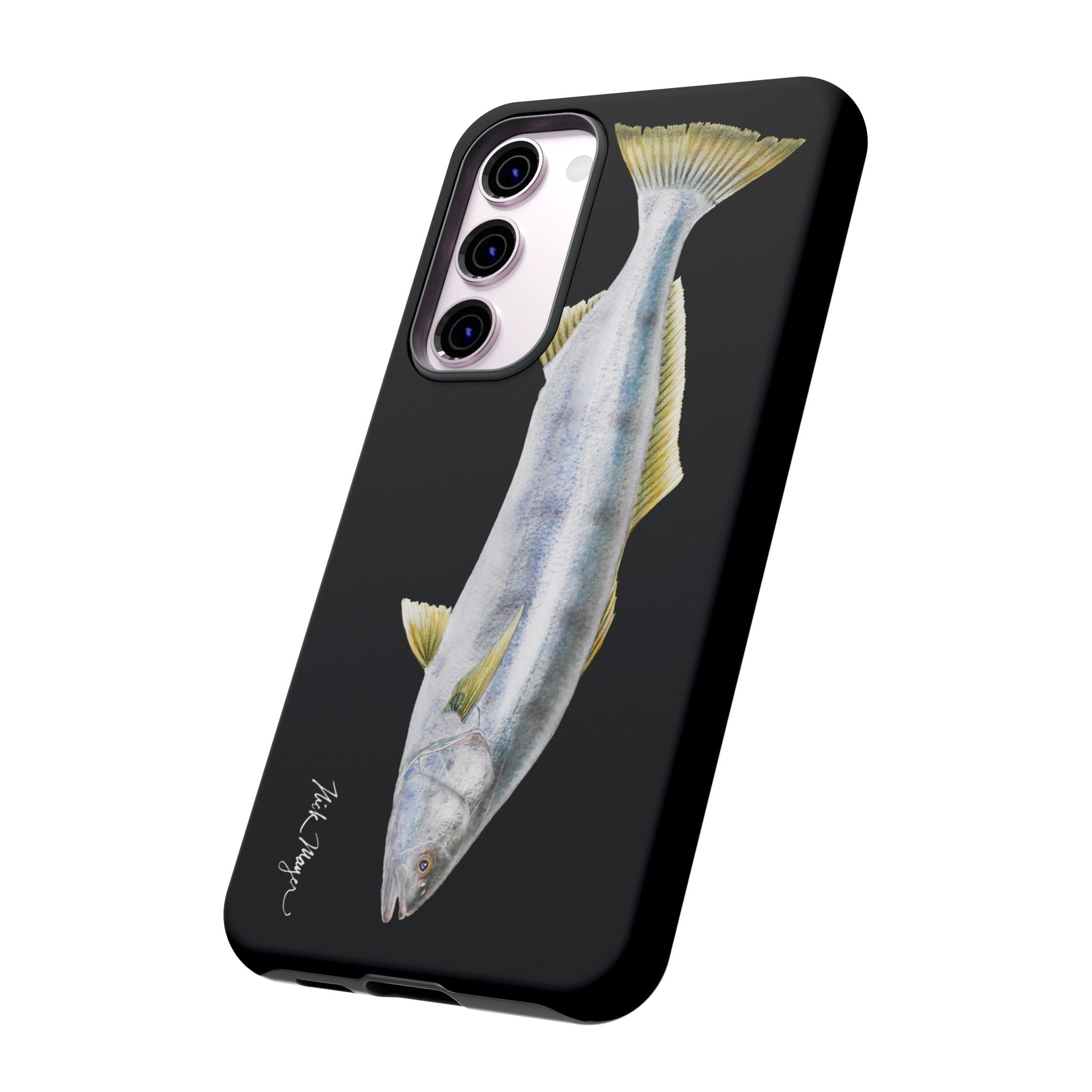 White Sea Bass Phone Case (Samsung) - black