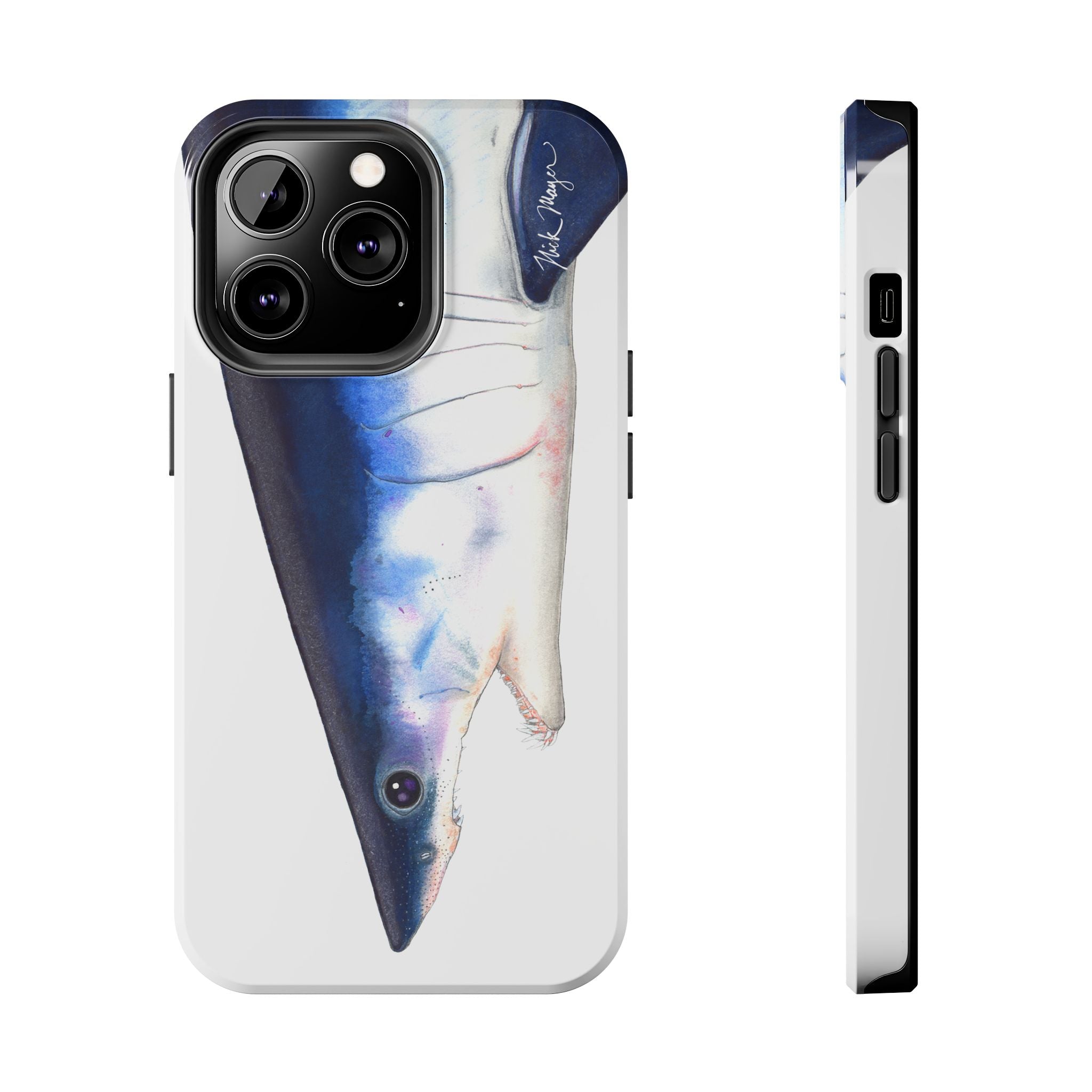 Mako Shark Face White Phone Case (iPhone)