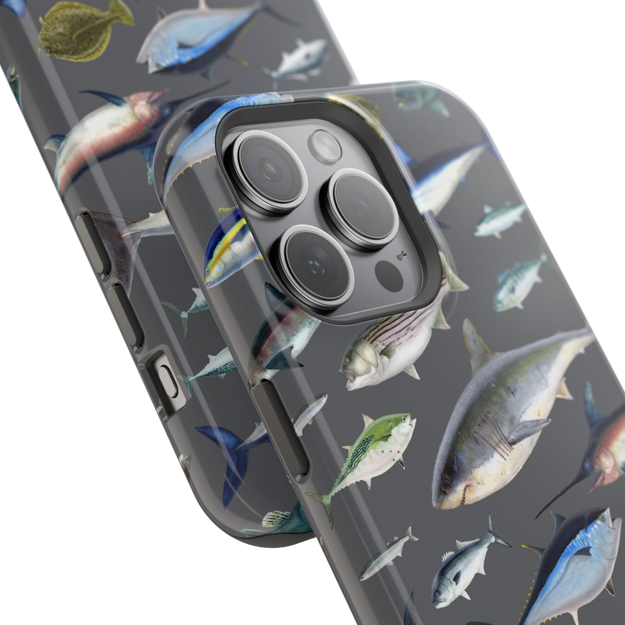 New England Offshore Fish Grey MagSafe iPhone Case