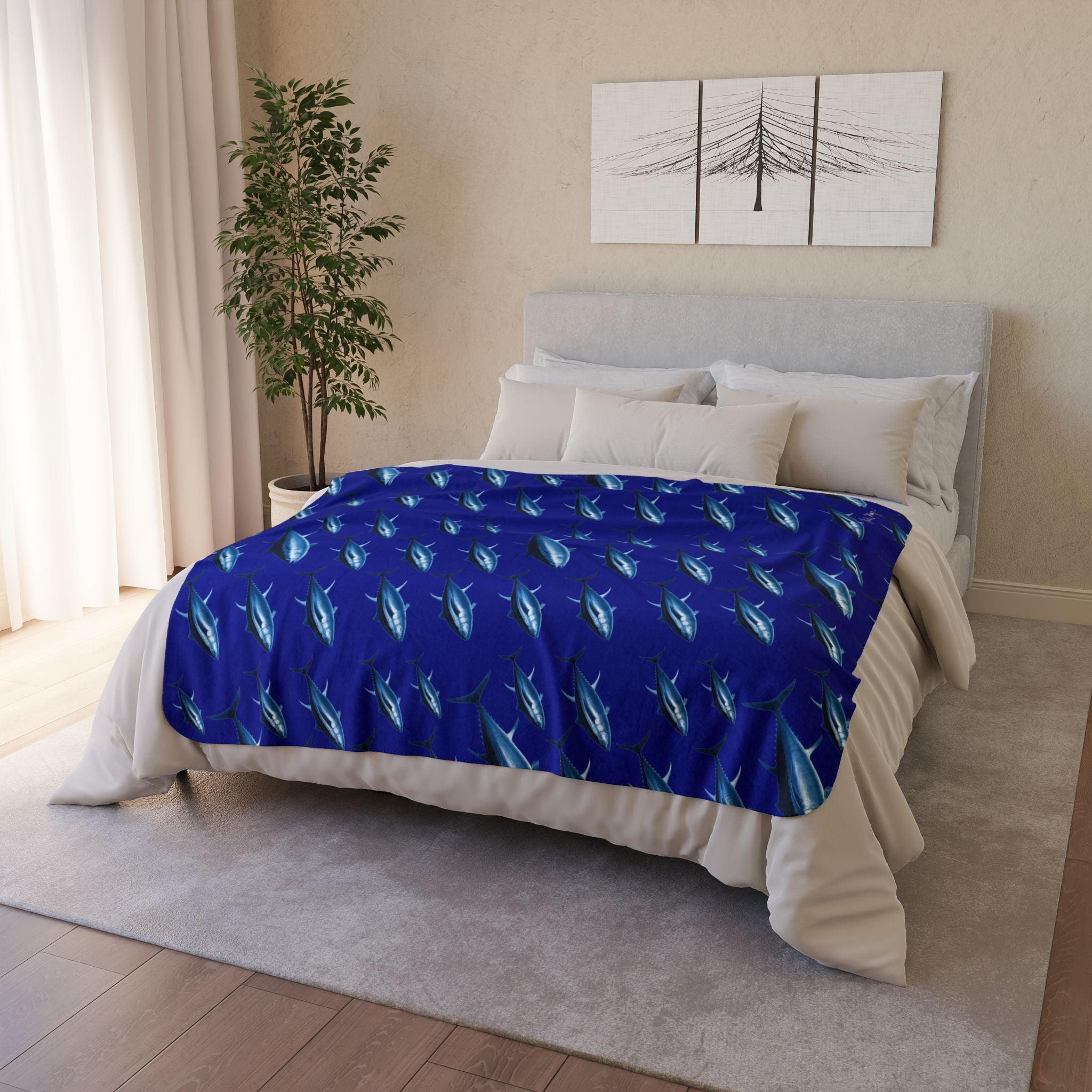 Blue Tuna Super Soft Sherpa Blanket