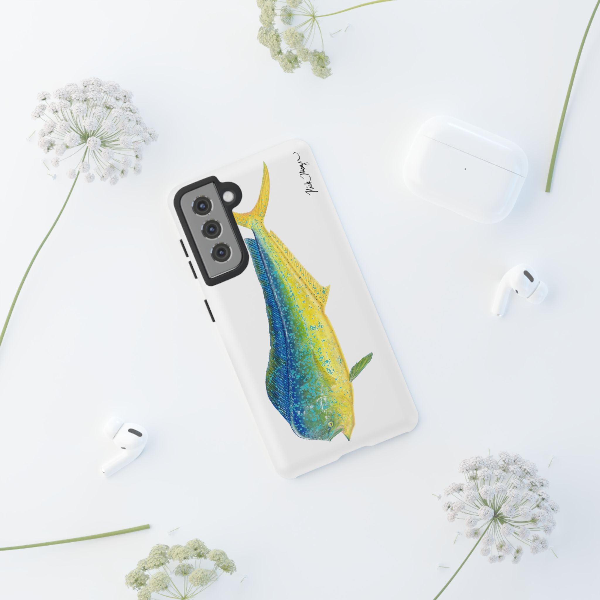 Bull Mahi White Phone Case (Samsung)