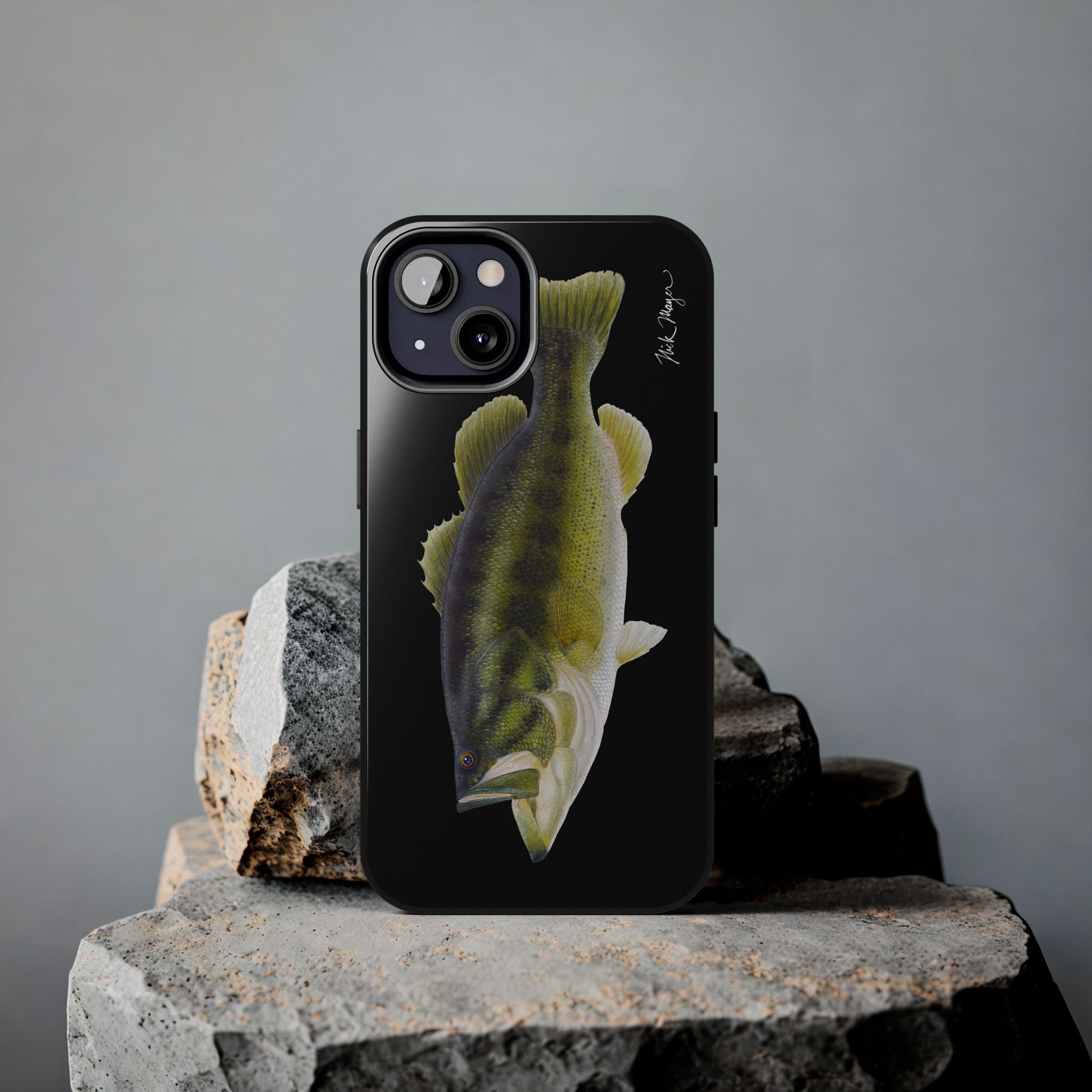 Largemouth Bass Black Phone Case (iPhone)