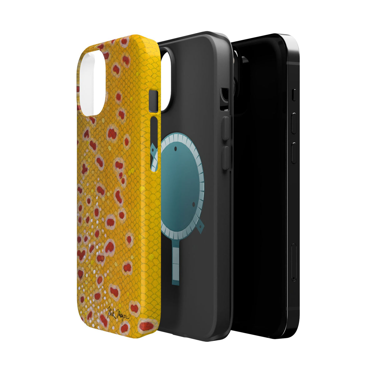 Brown Trout 3 Skin MagSafe iPhone Case Printify