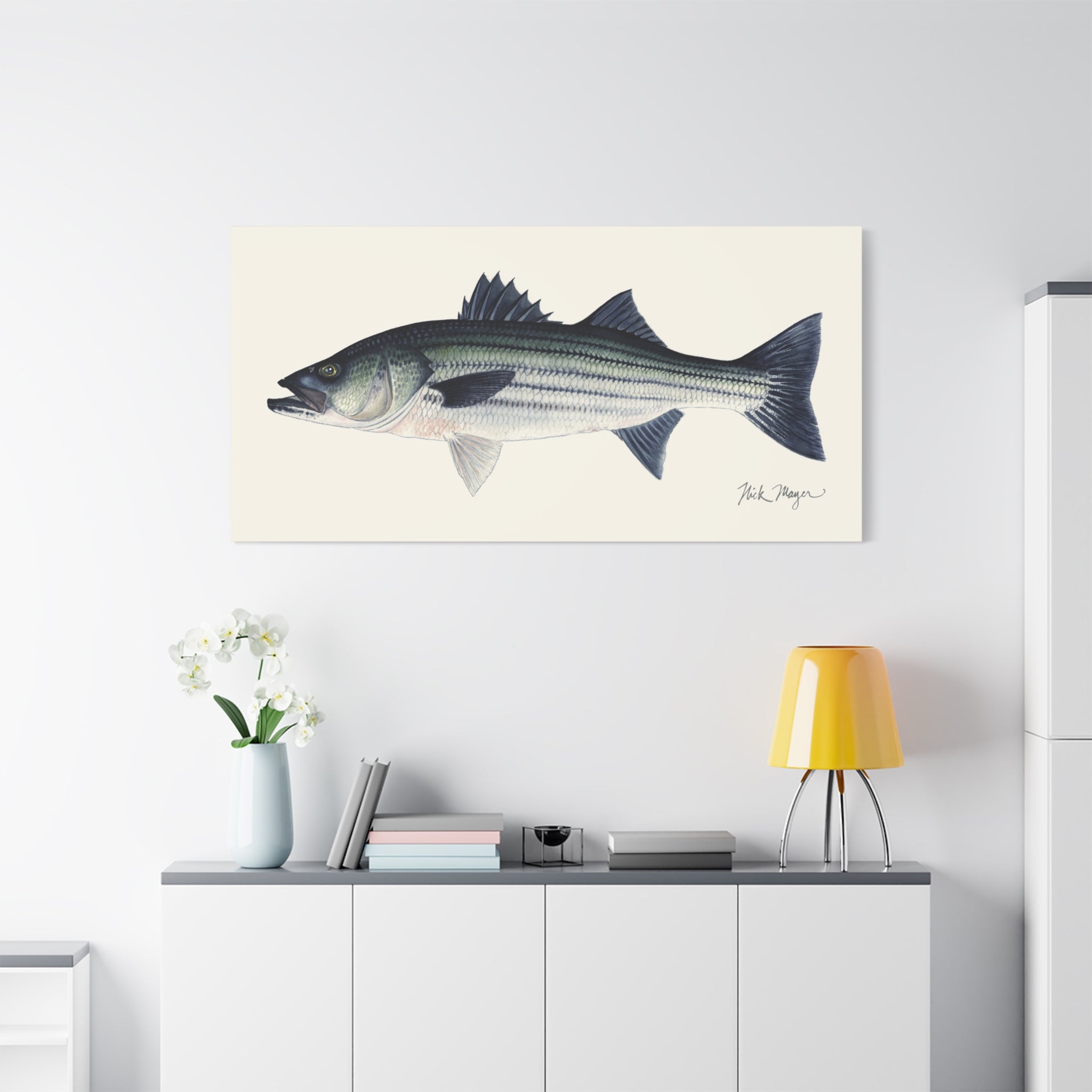 Schoolie Striped Bass I Canvas Print