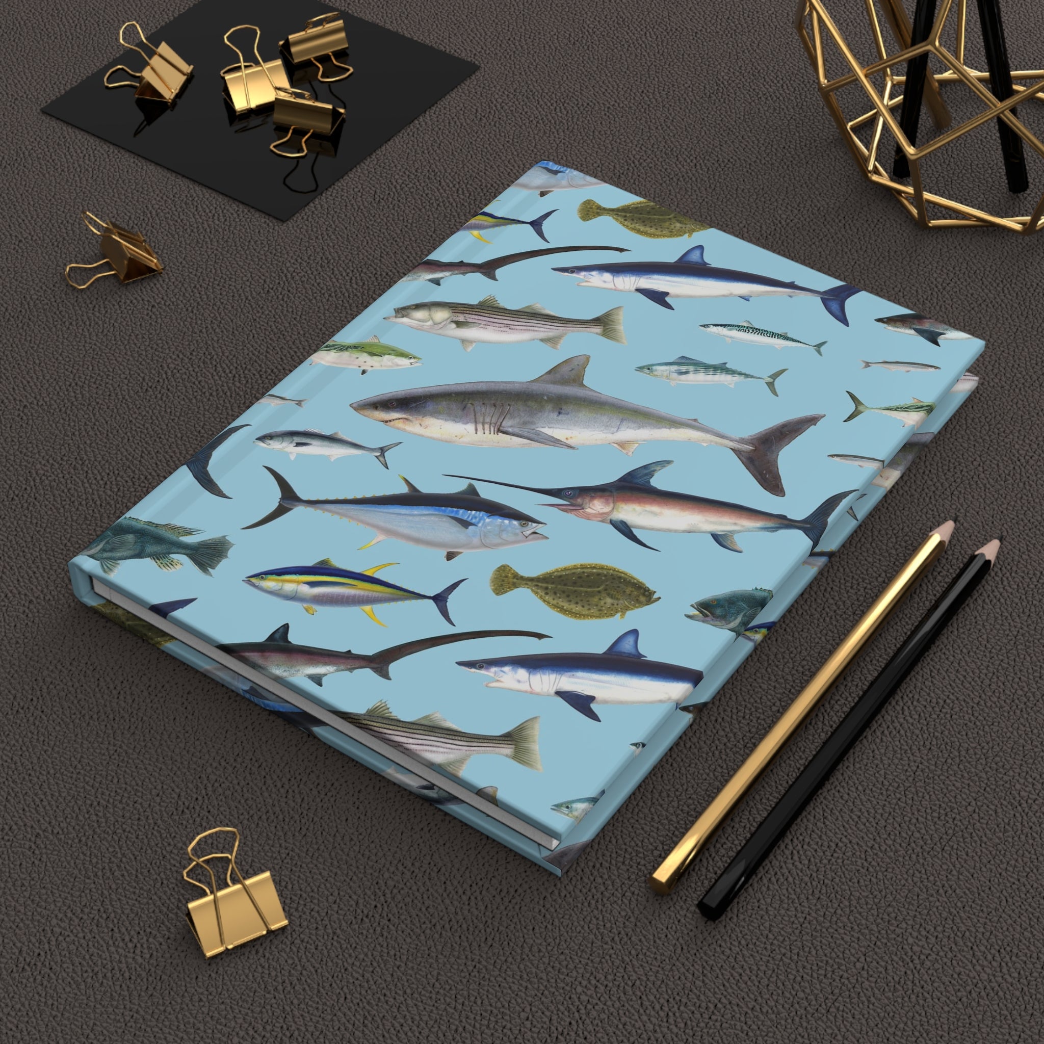 Atlantic Fish II Hardcover Journal/ Notebook