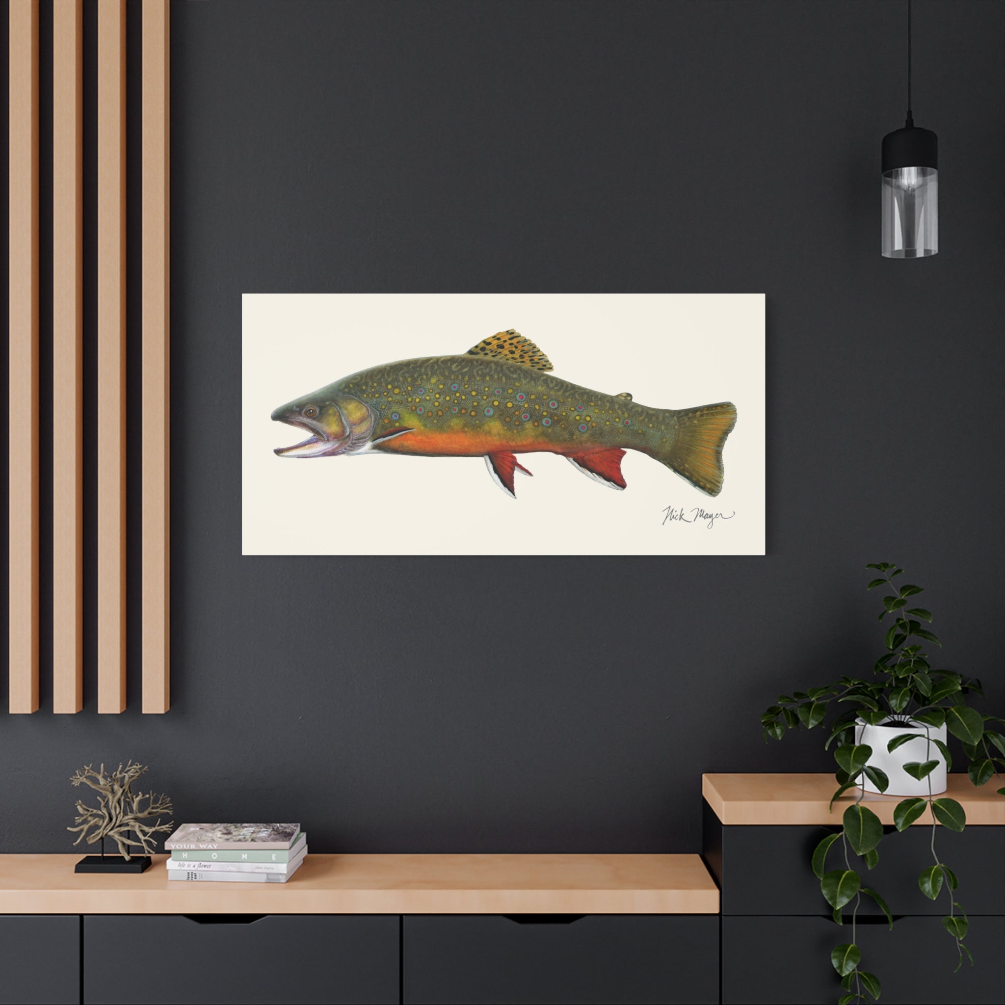 Beaver Pond Brook Trout Canvas Print