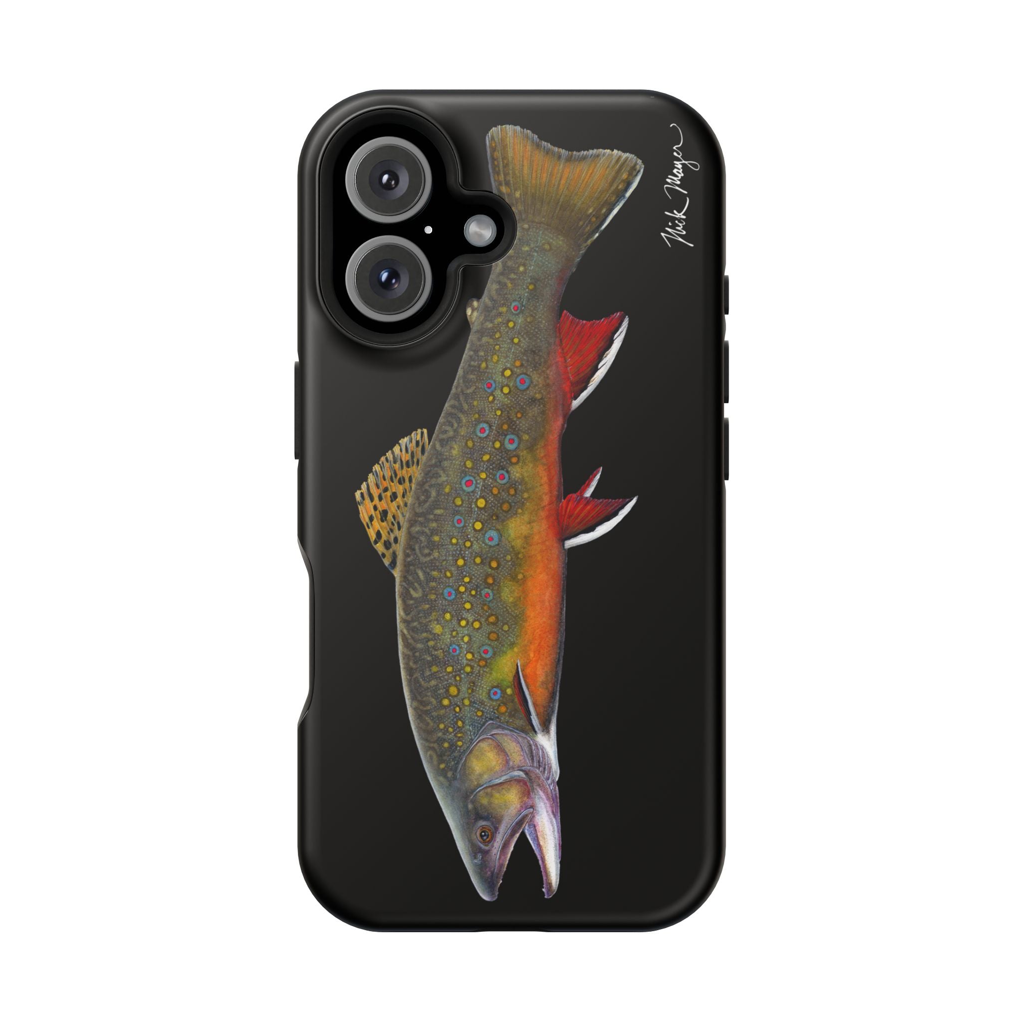 Brook Trout MagSafe Black iPhone Case