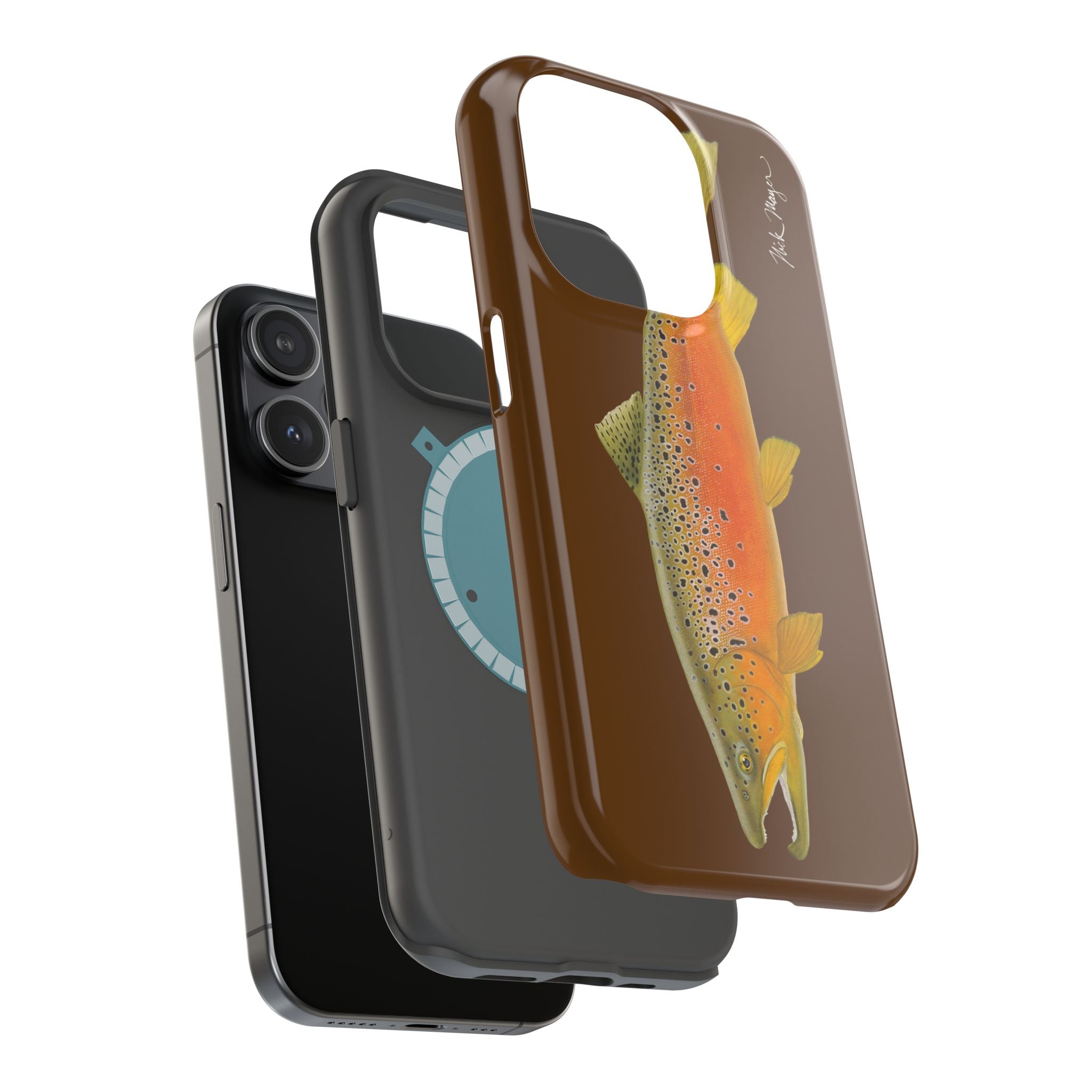 Brown Trout 2 Brown MagSafe iPhone Case, Limited Run