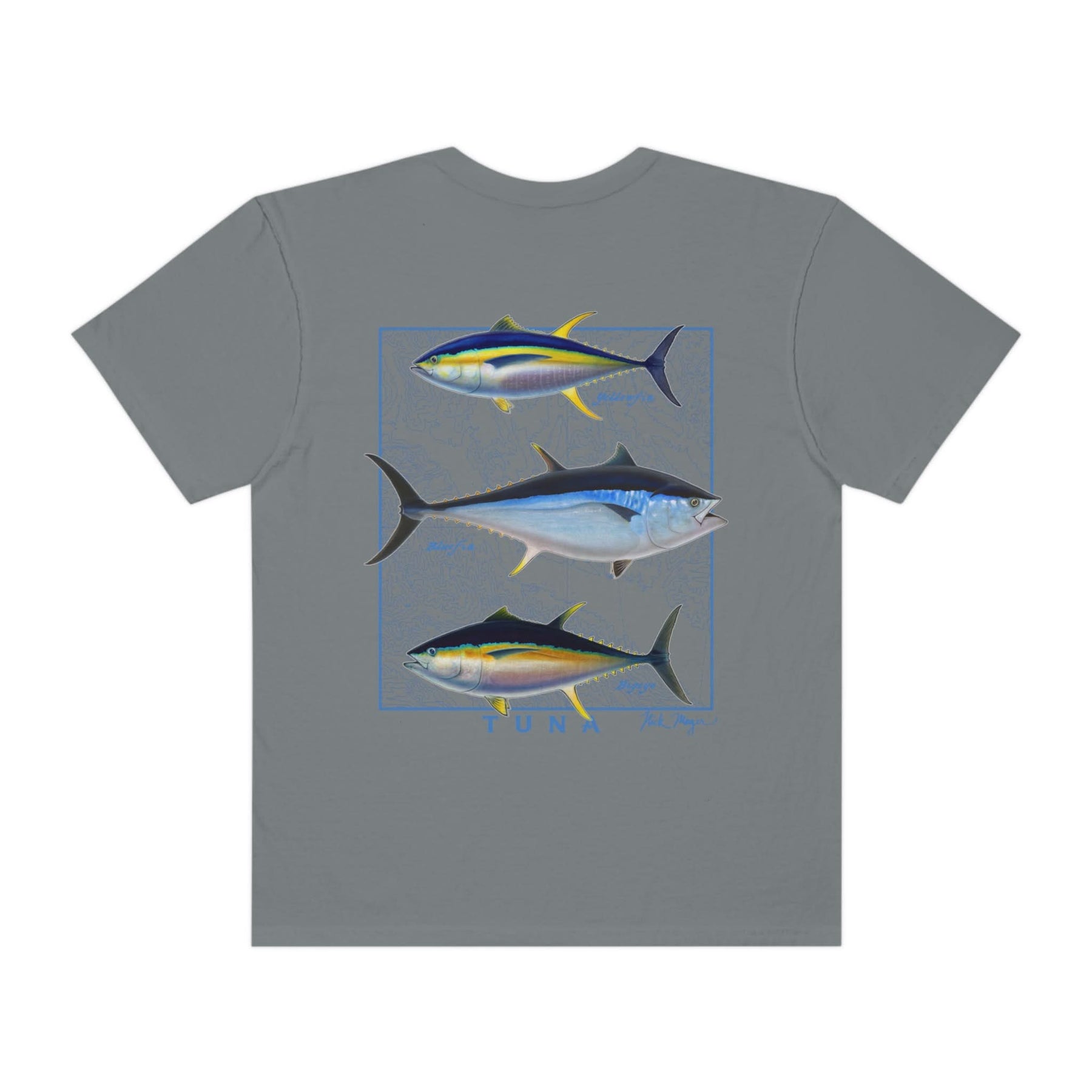 Tuna Slam Premium Front & Back Comfort Colors Tee