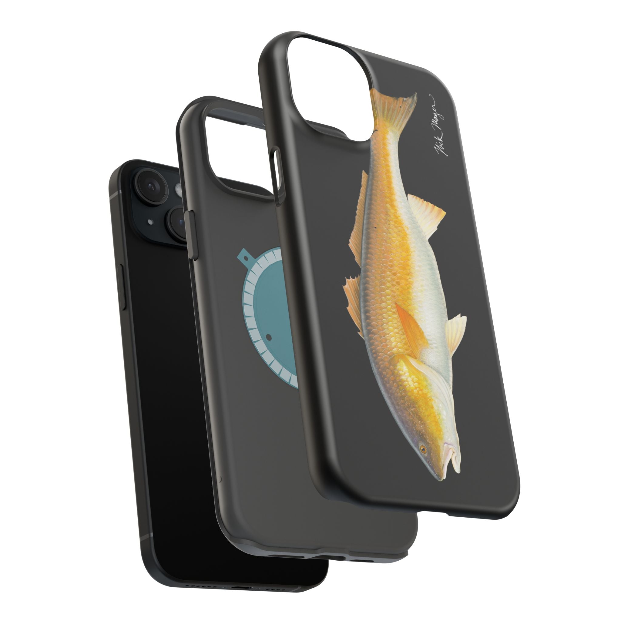 Bull Redfish MagSafe Black iPhone Case