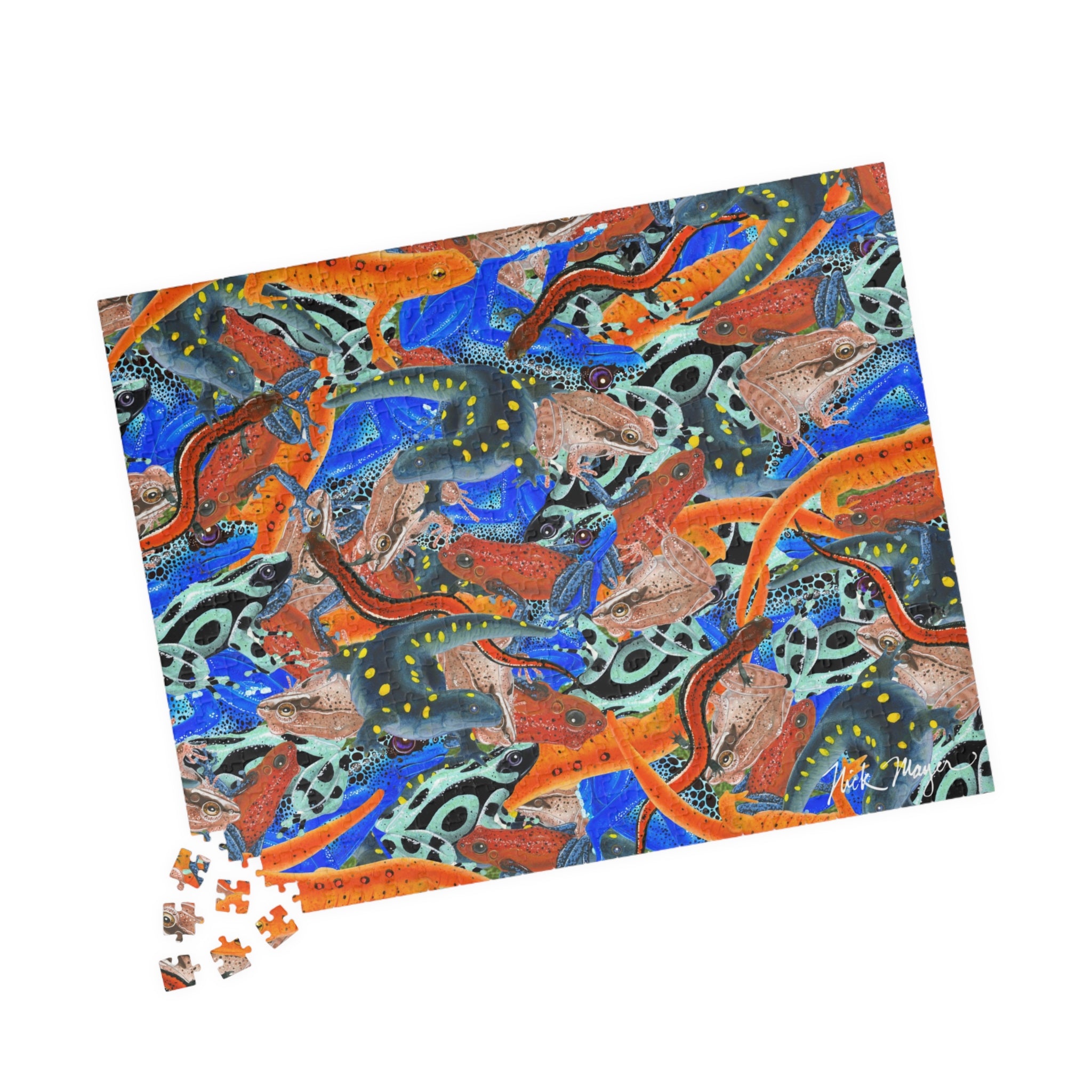 Frogs and Salamanders Puzzle (110, 252, 520, 1014-piece)