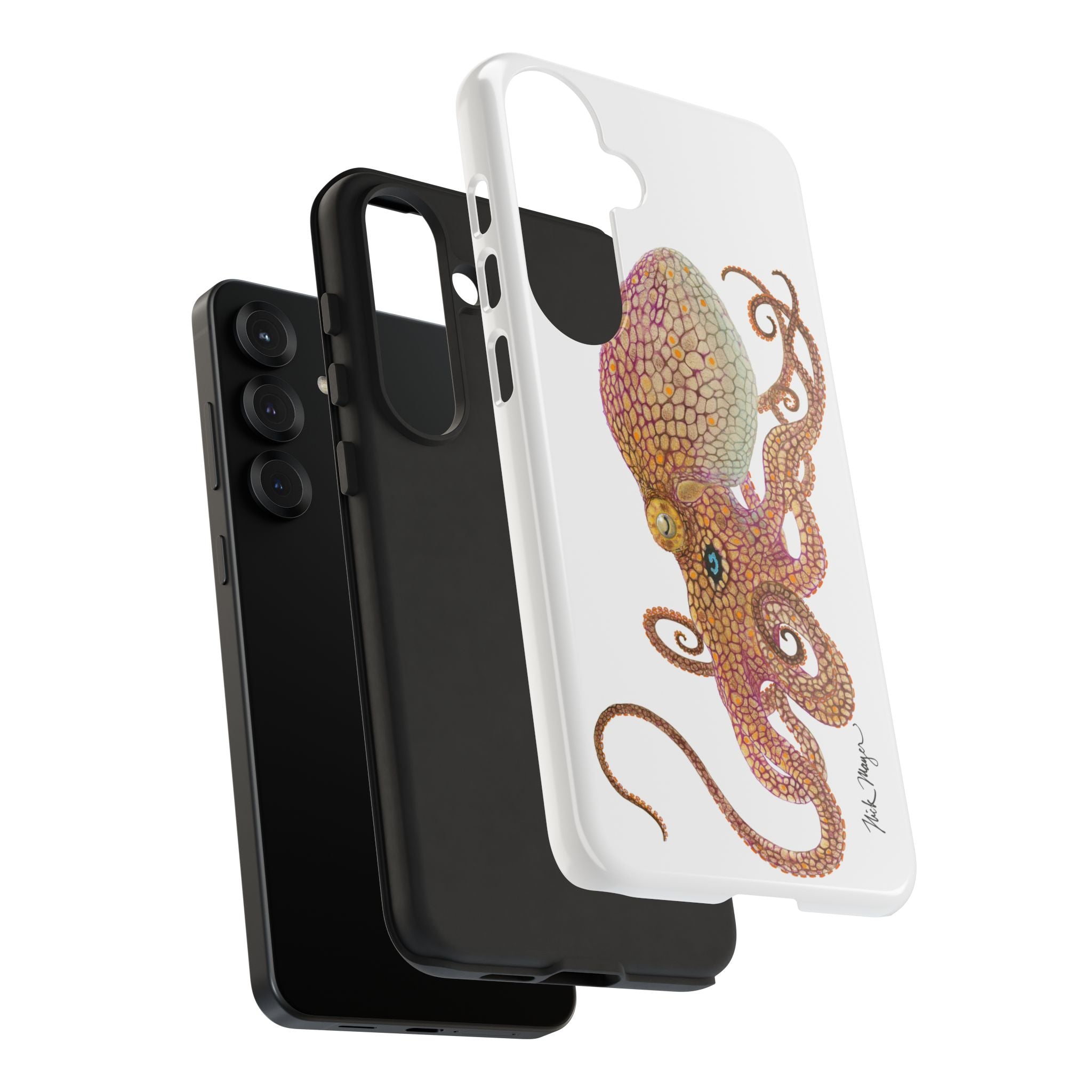 Two Spot Octopus White Phone Case (Samsung)