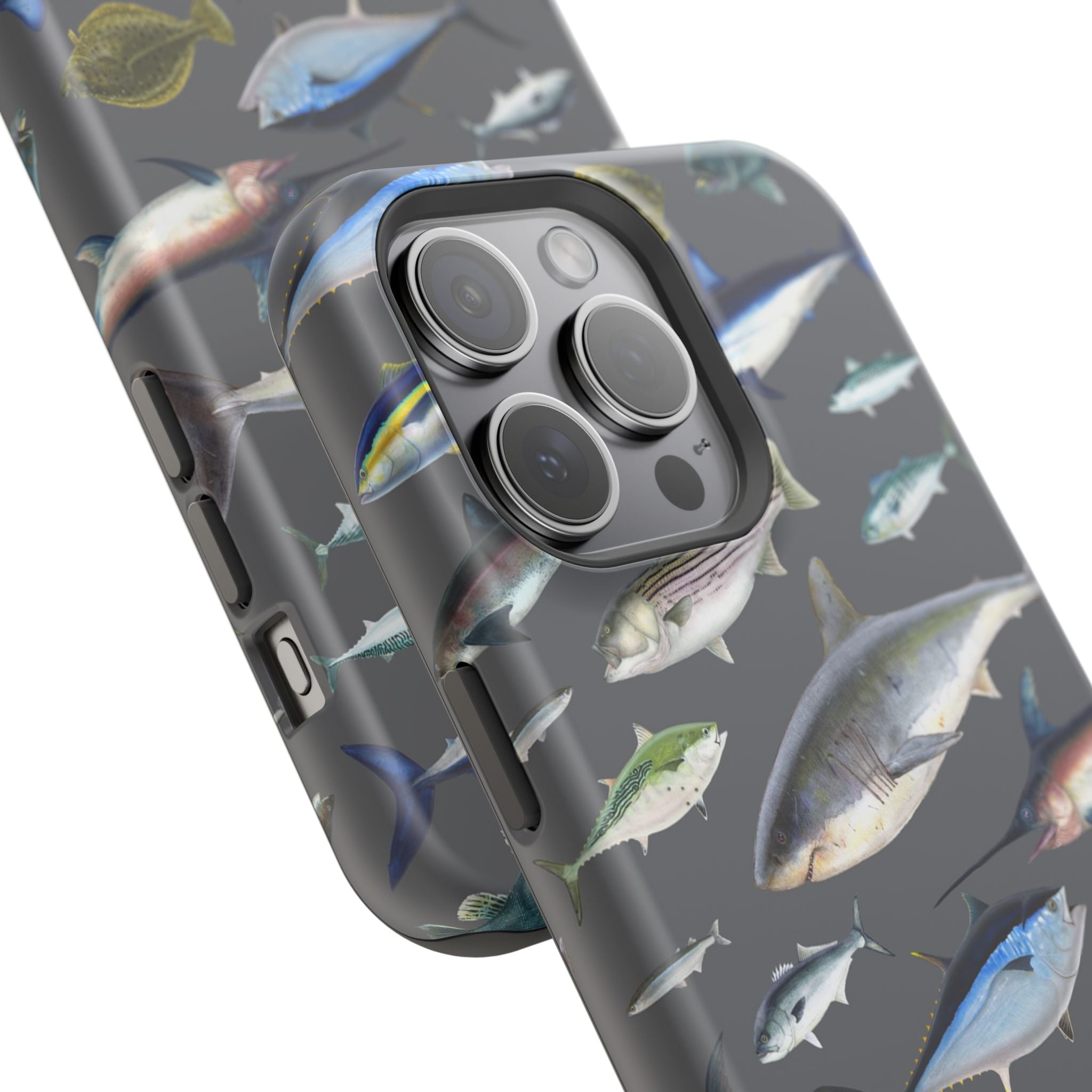 New England Offshore Fish Grey MagSafe iPhone Case