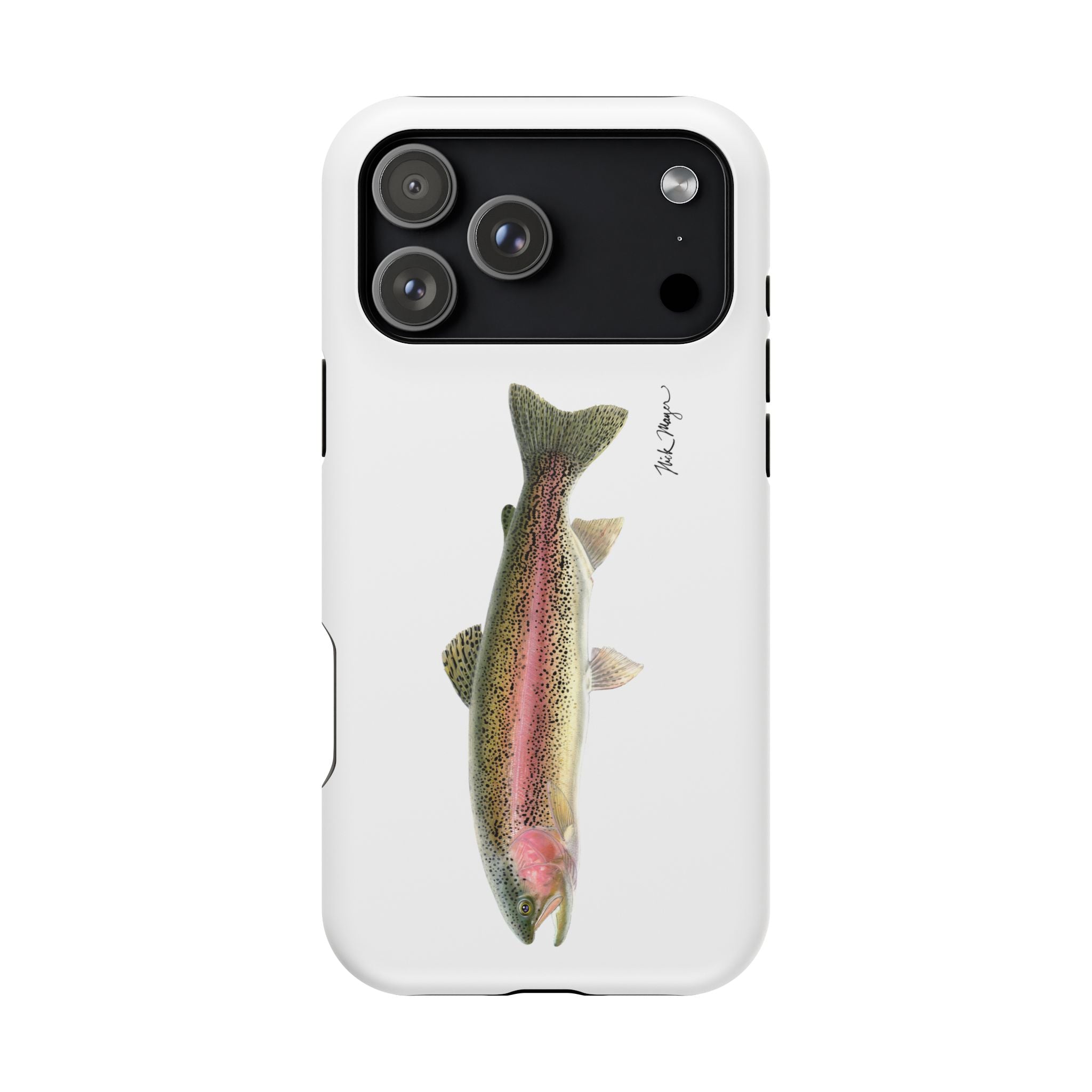 Rainbow Trout MagSafe White iPhone Case