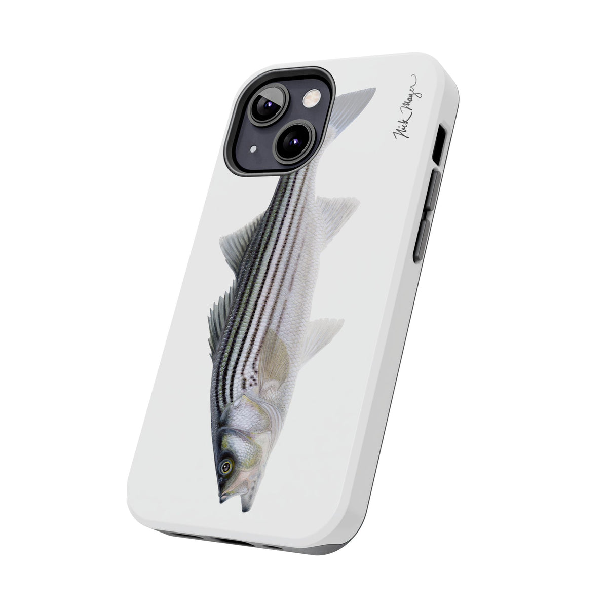Schoolie Striper White Phone Case (iPhone) Printify