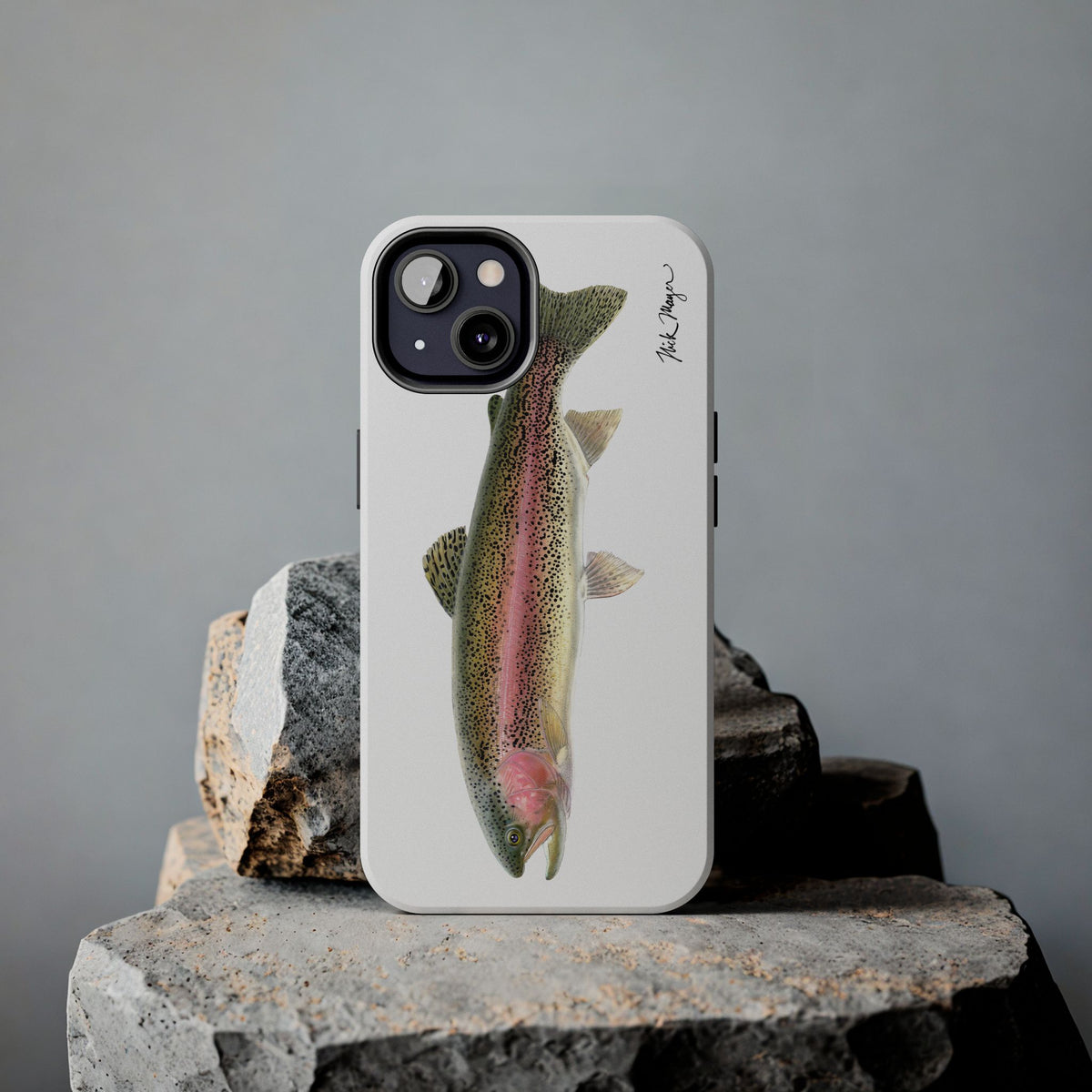Rainbow Trout White Phone Case (iPhone) Printify