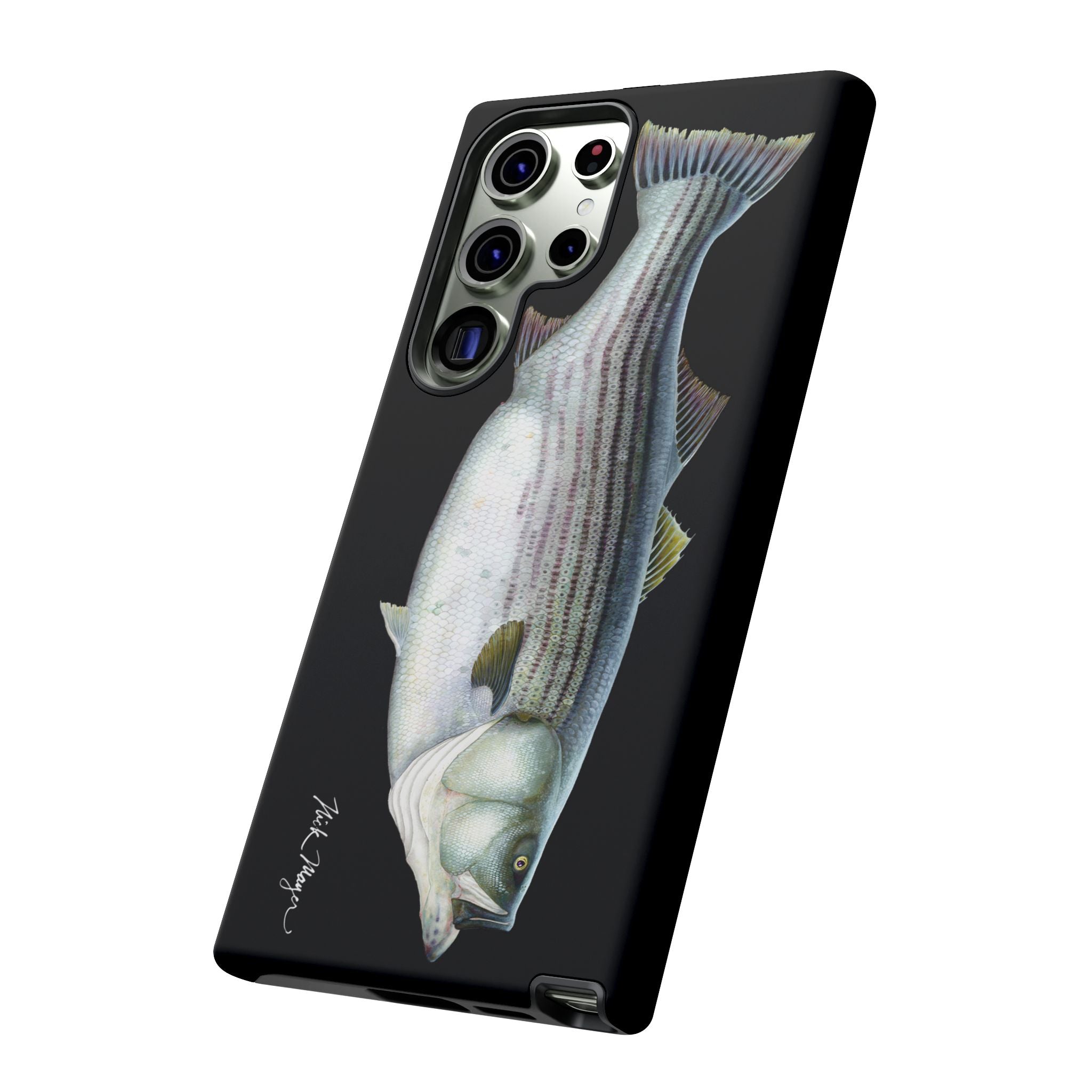 Cow Striper Phone Case (Samsung) - black