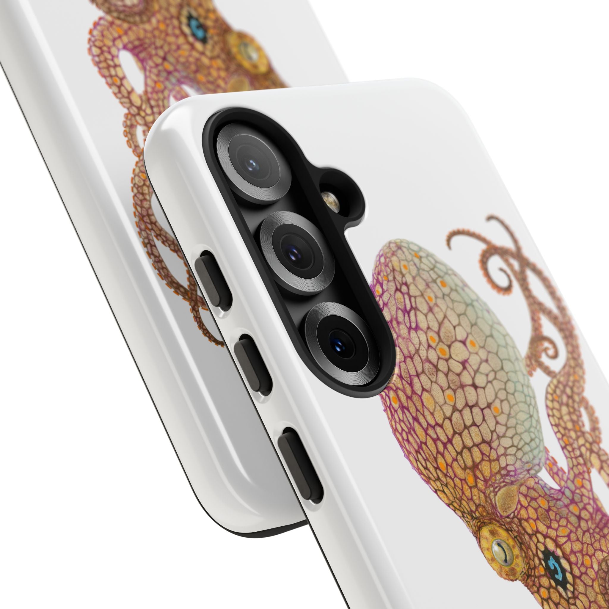 Two Spot Octopus White Phone Case (Samsung)