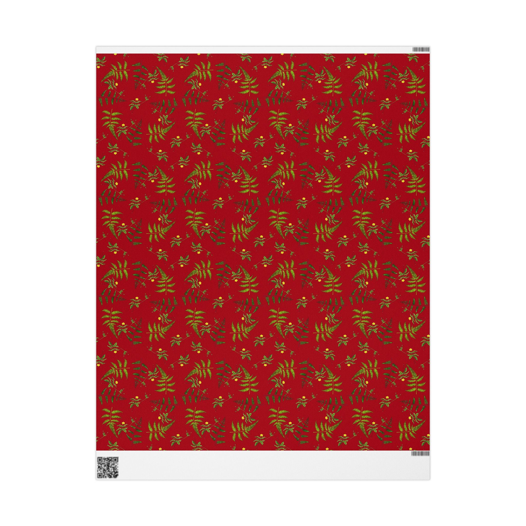 Burgundy Botanicals Gift Wrapping Paper