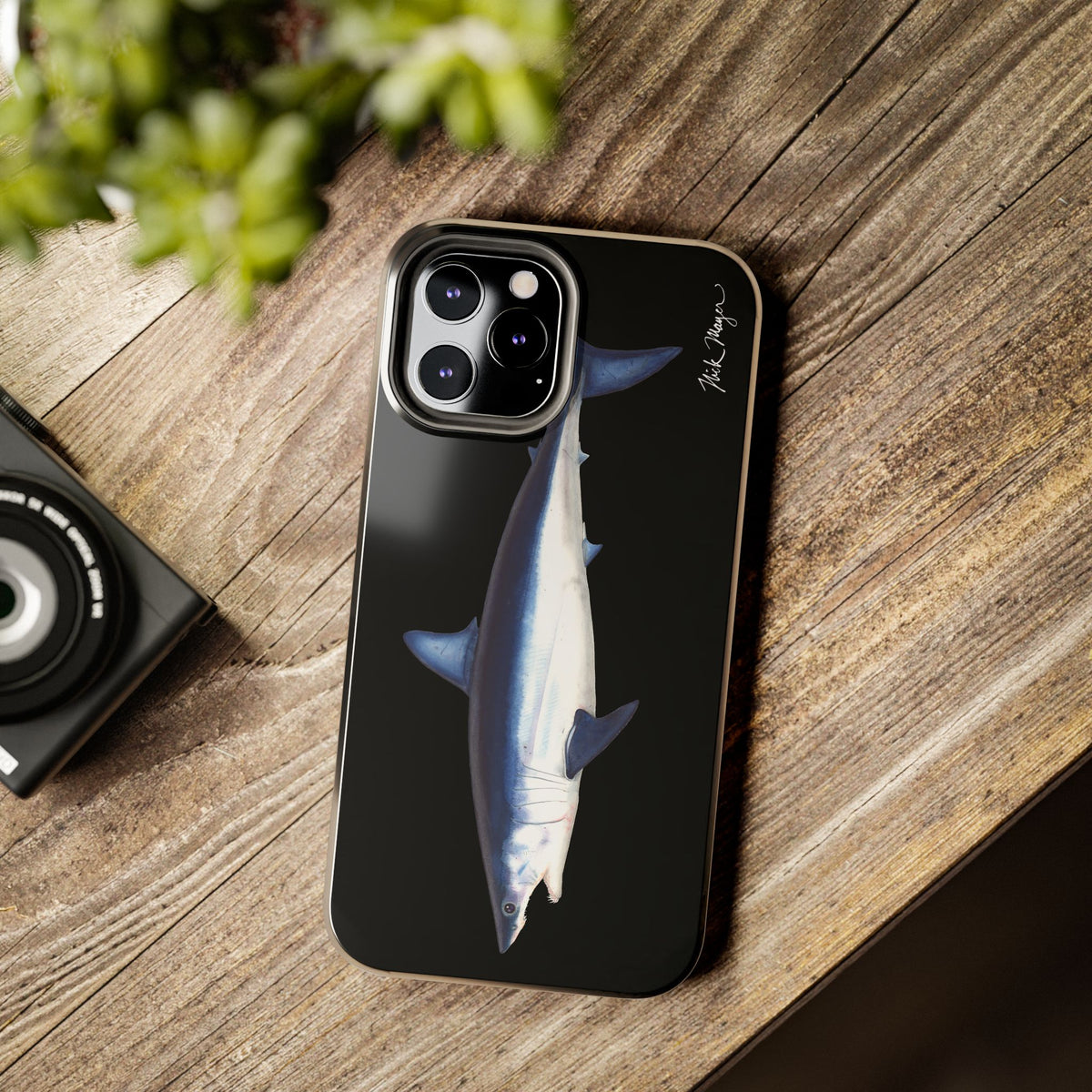 Mako Shark Black iPhone Case Printify