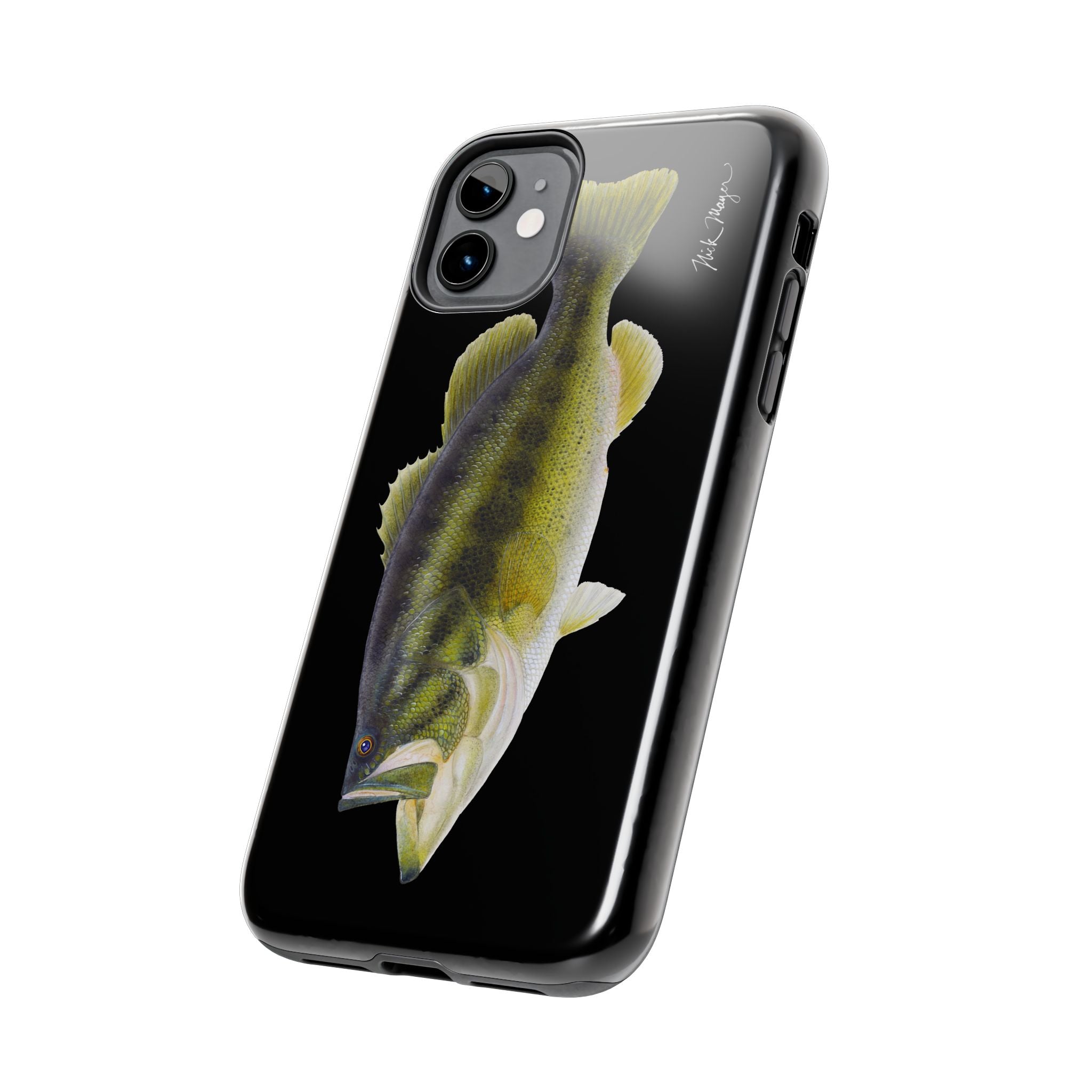 Largemouth Bass Black Phone Case (iPhone)