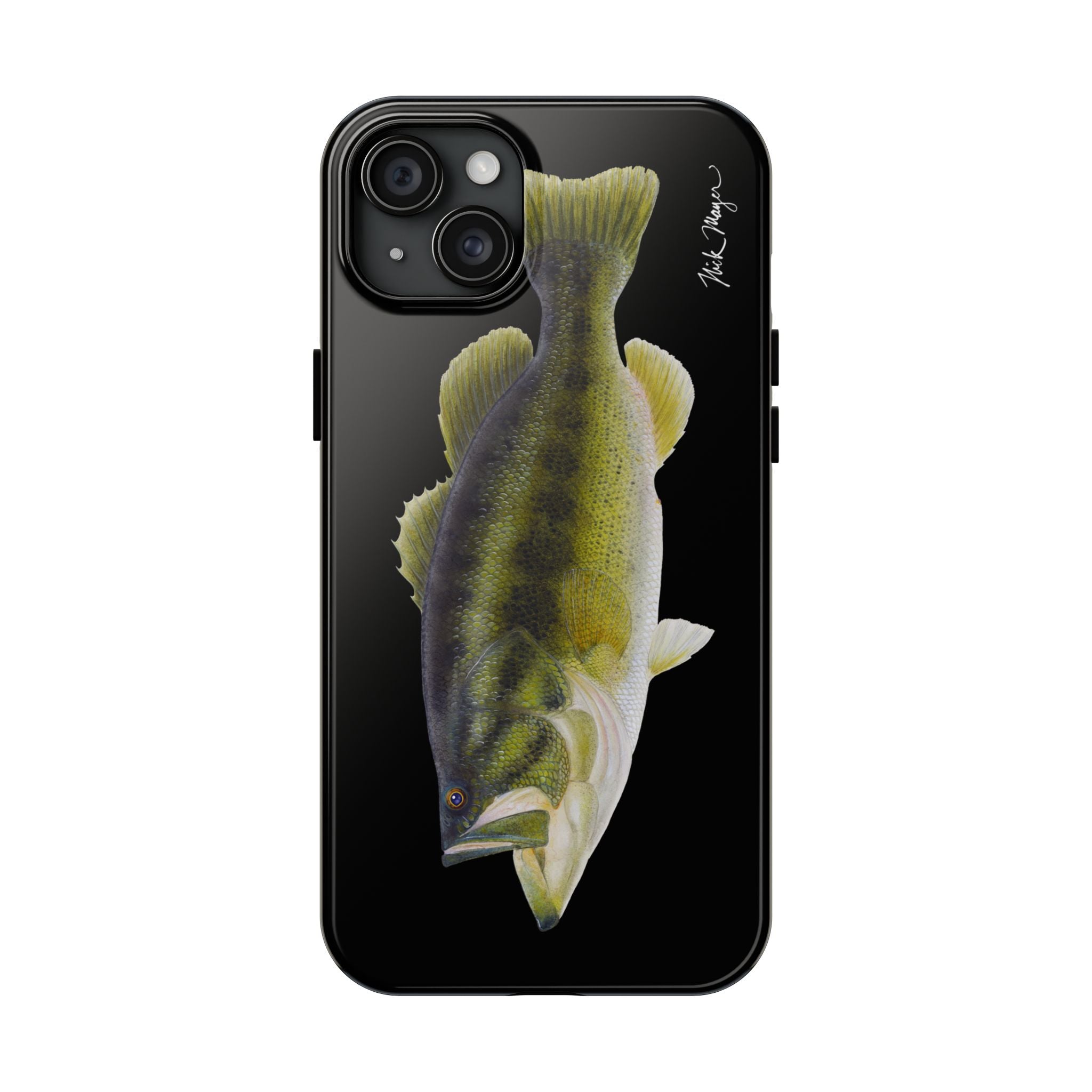 Largemouth Bass Black Phone Case (iPhone)
