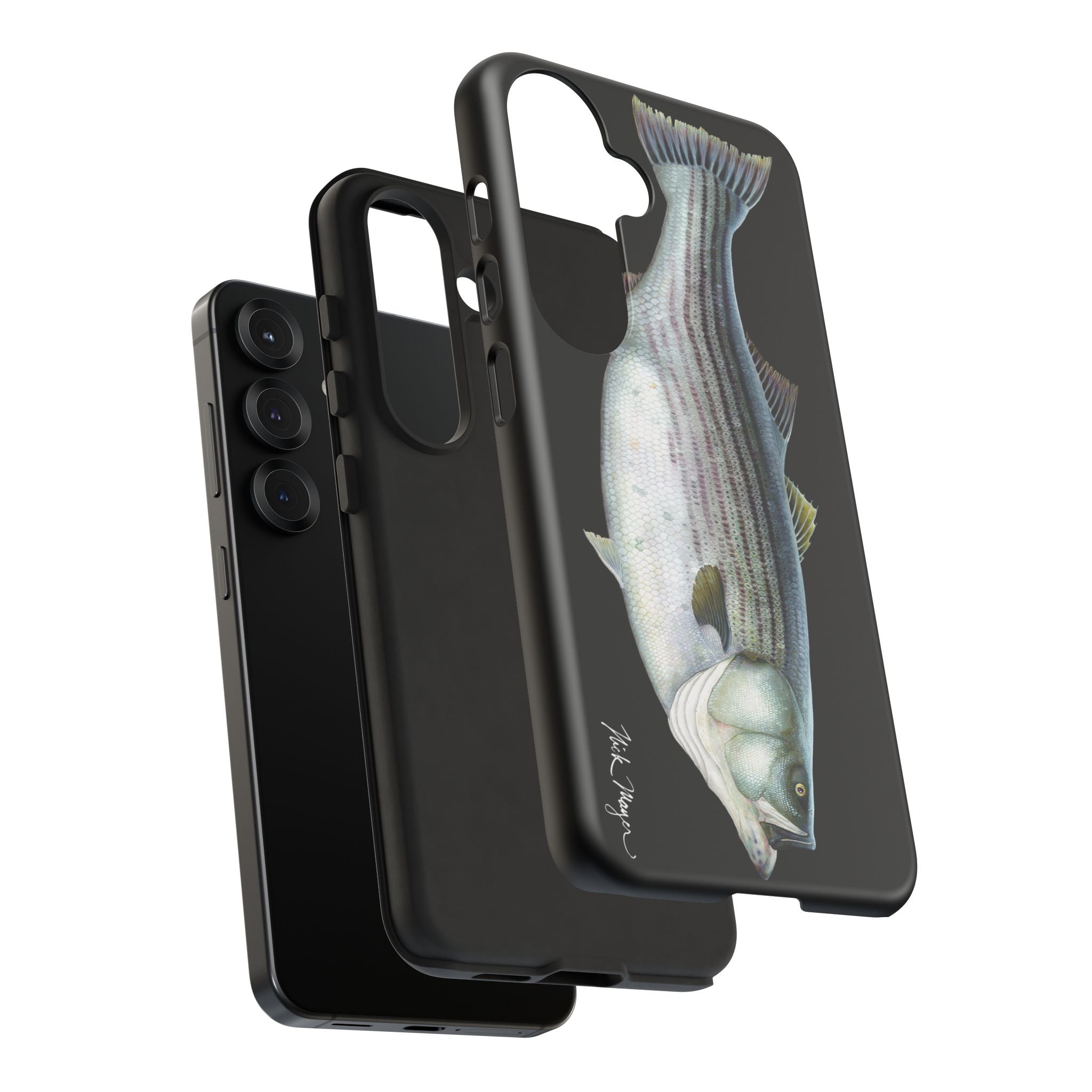 Cow Striper Phone Case (Samsung) - black