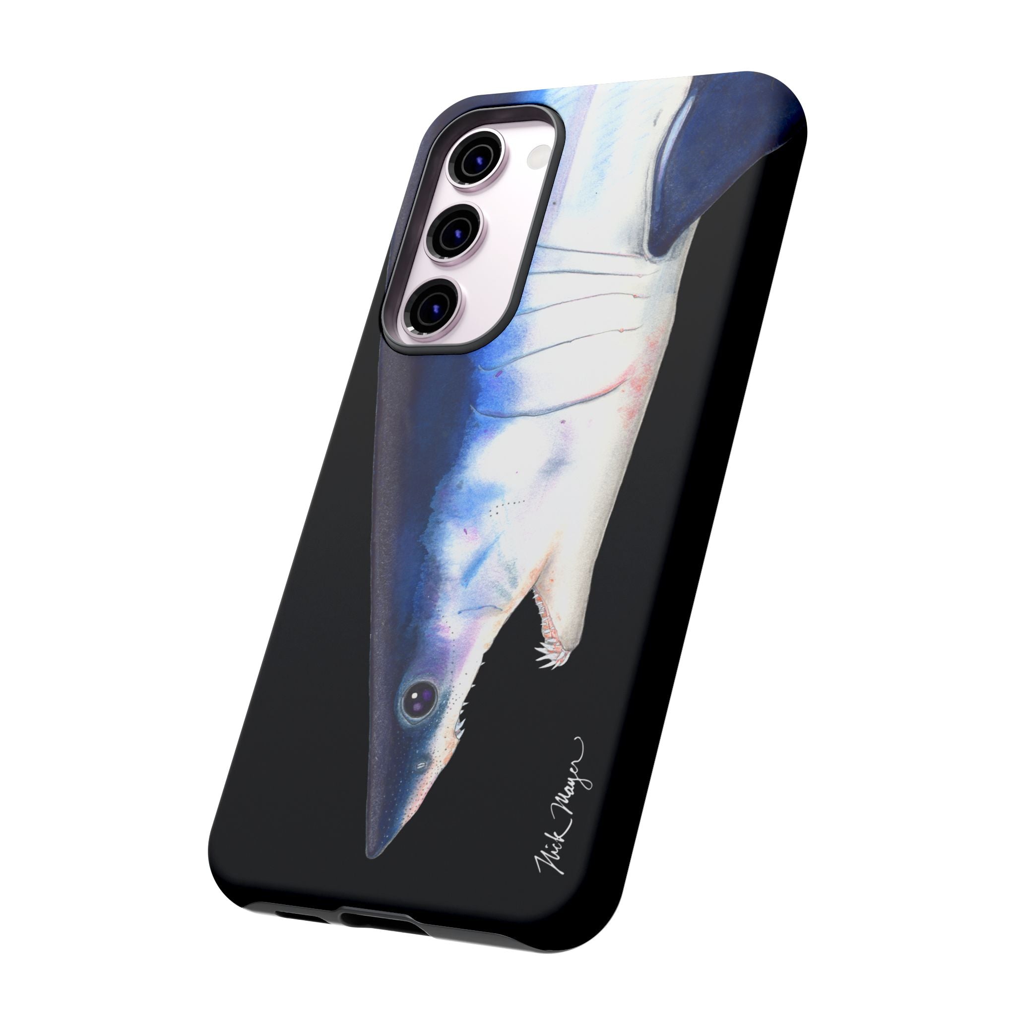 Mako Shark Face Black Phone Case (Samsung) Printify