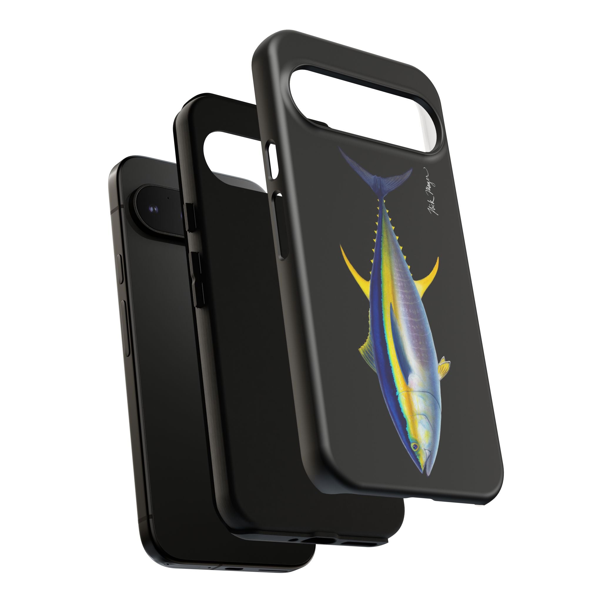 Yellowfin Tuna Black Phone Case (Samsung) Printify