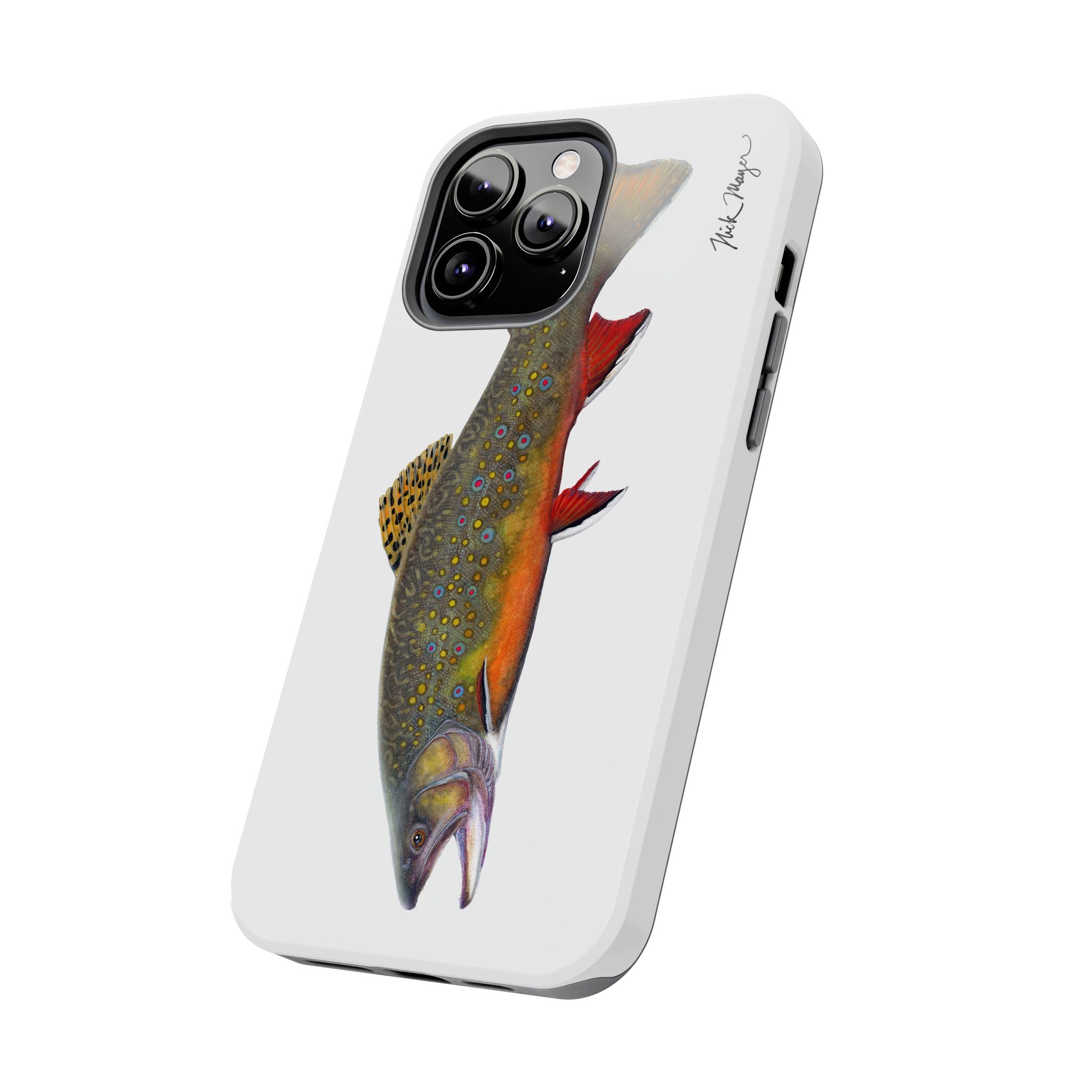Brook Trout White Phone Case (iPhone)