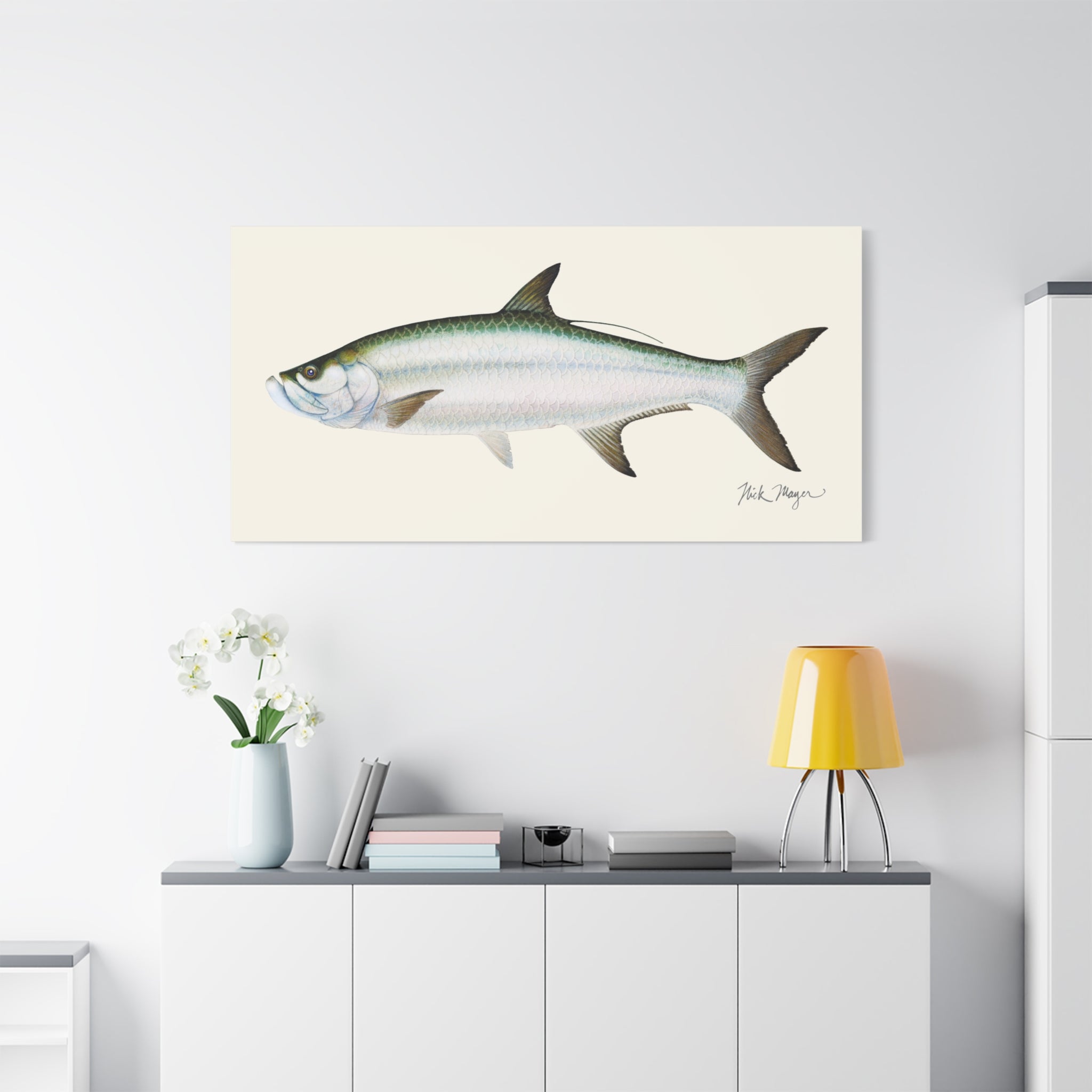 Tarpon Canvas Print Printify