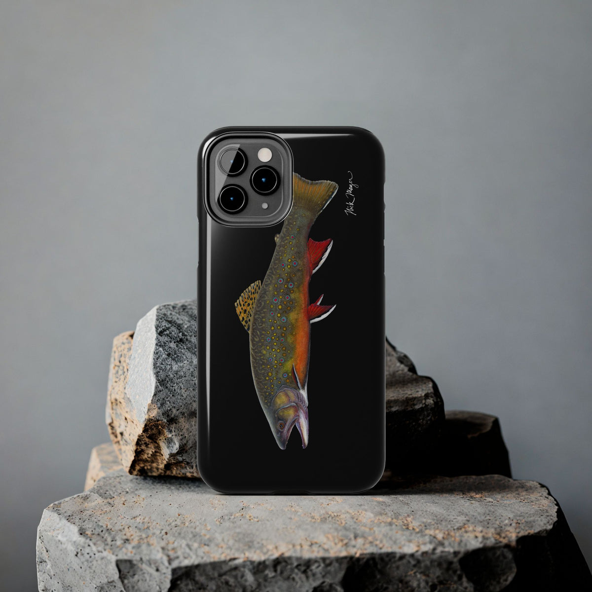 Brook Trout Black Phone Case (iPhone) Printify