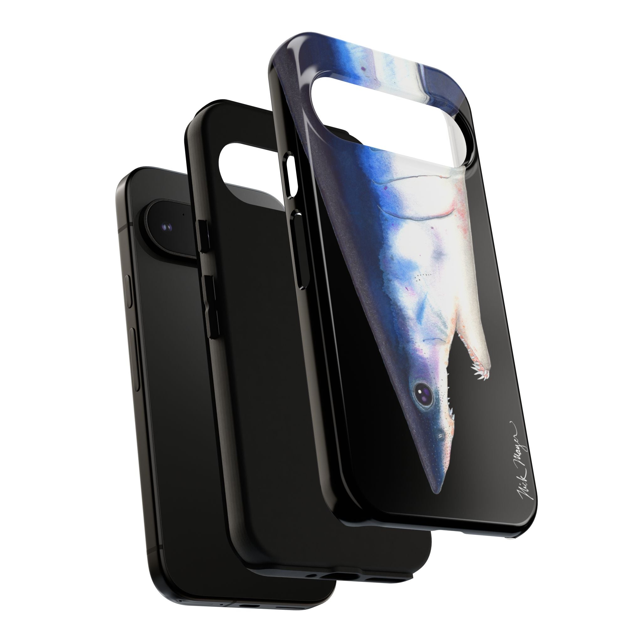 Mako Shark Face Black Phone Case (Samsung) Printify