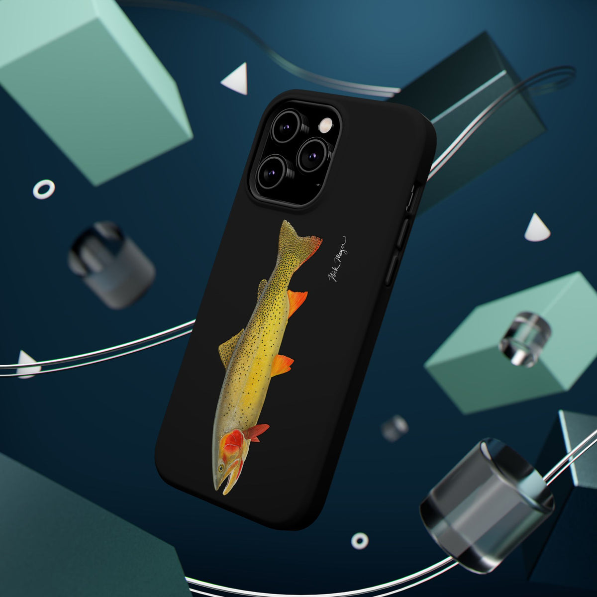 Cutthroat Trout 1 Black MagSafe iPhone Case Printify