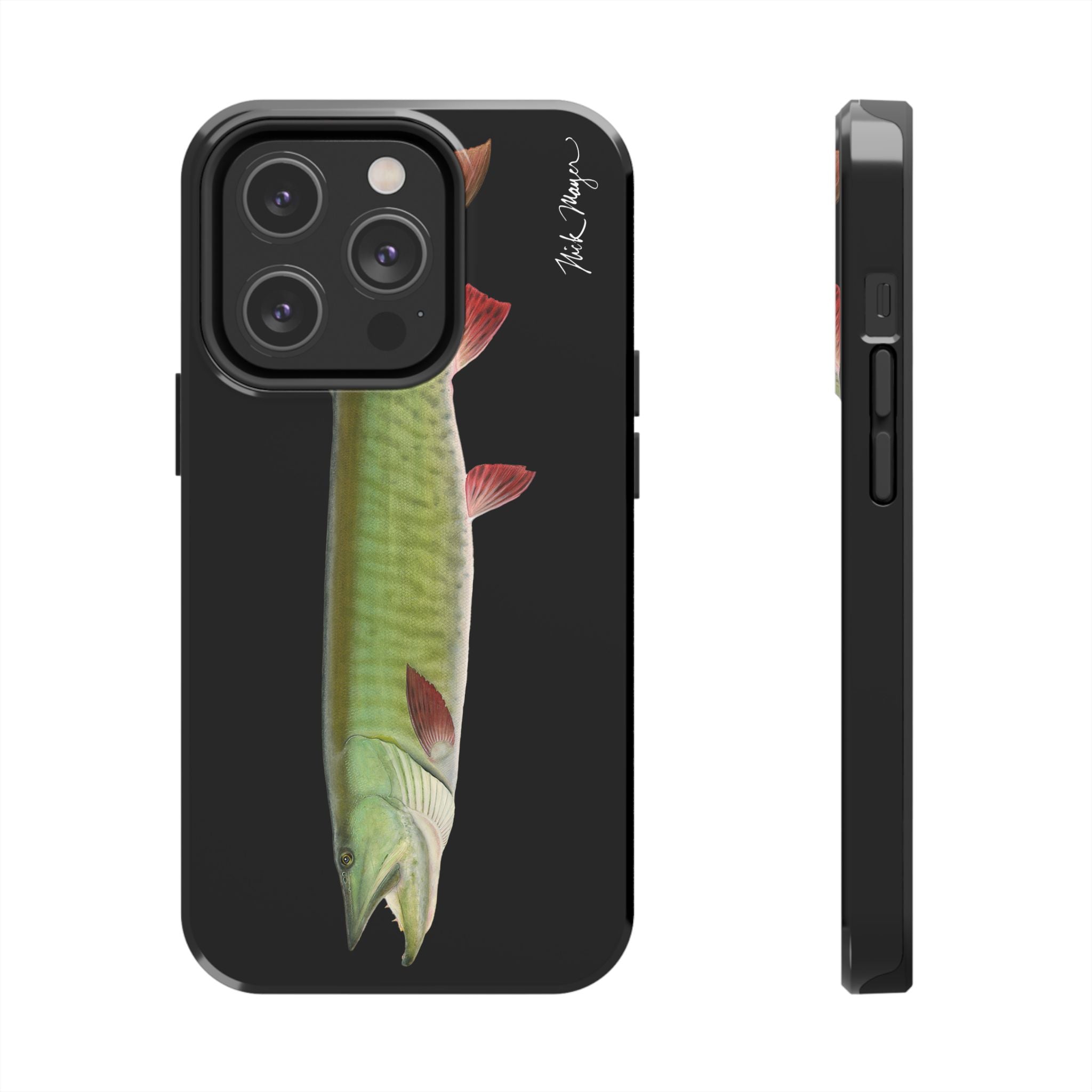 Trophy Muskie Black Phone Case (iPhone)