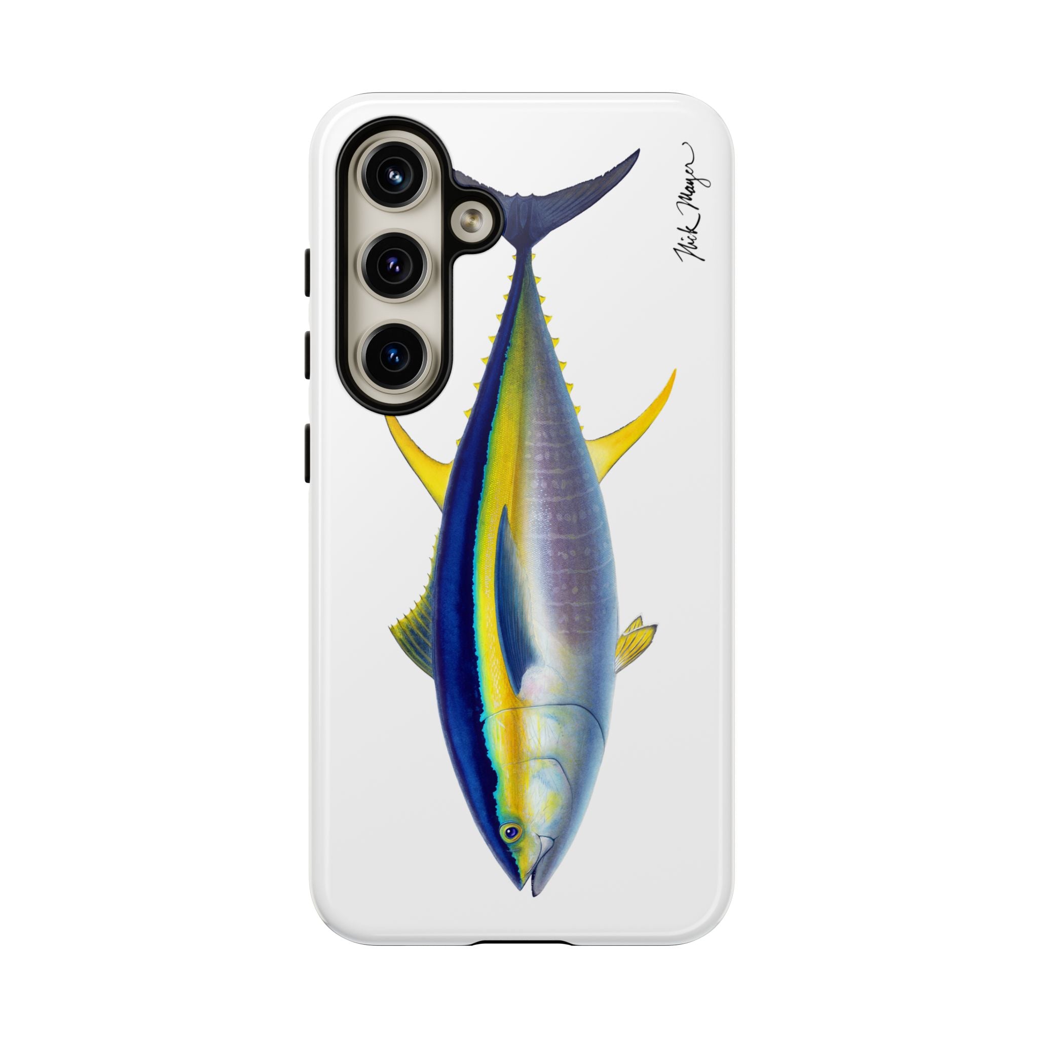 Yellowfin Tuna White Phone Case (Samsung) Printify