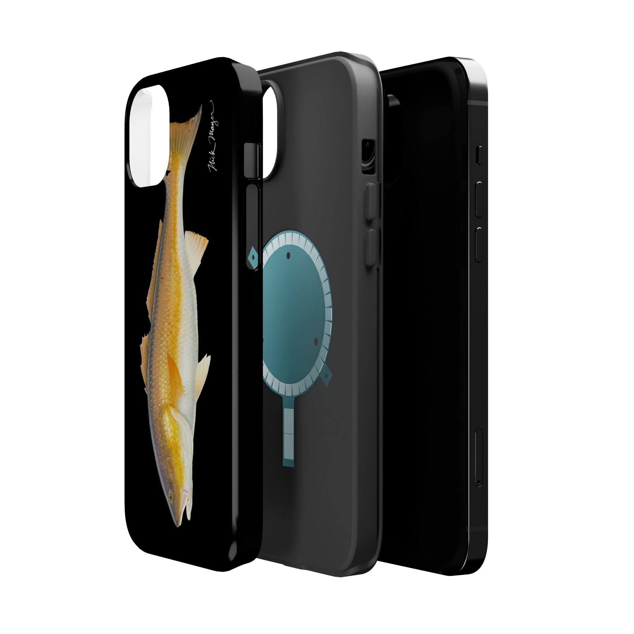 Bull Redfish MagSafe Black iPhone Case