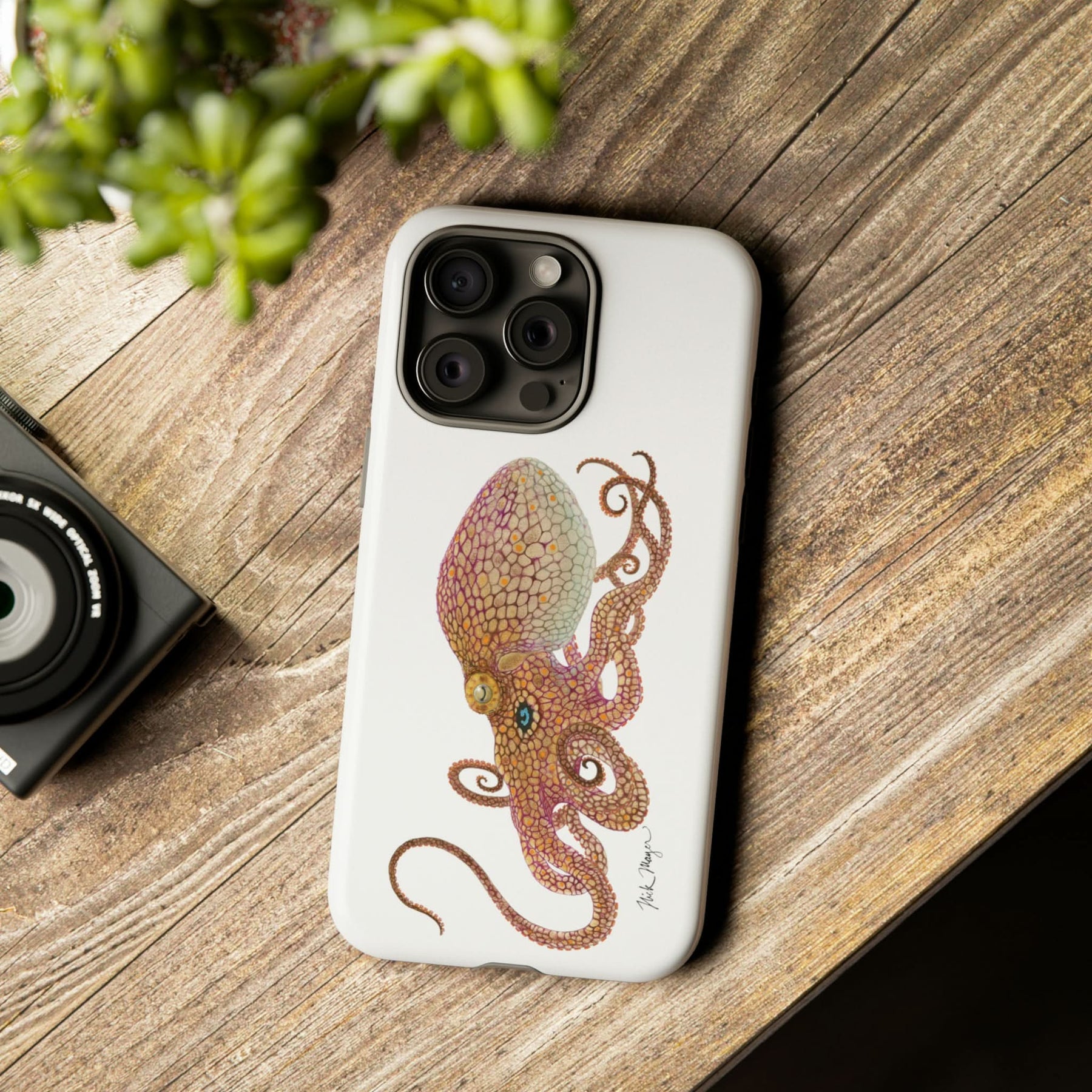 Two Spot Octopus iPhone 15 Case