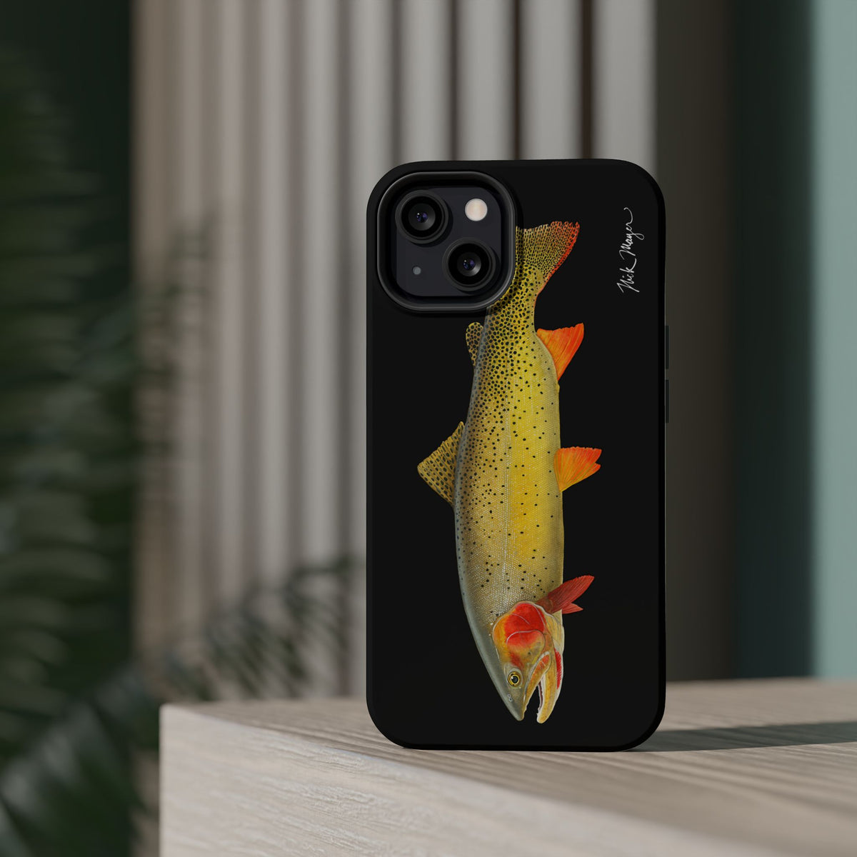 Cutthroat Trout 1 Black MagSafe iPhone Case Printify