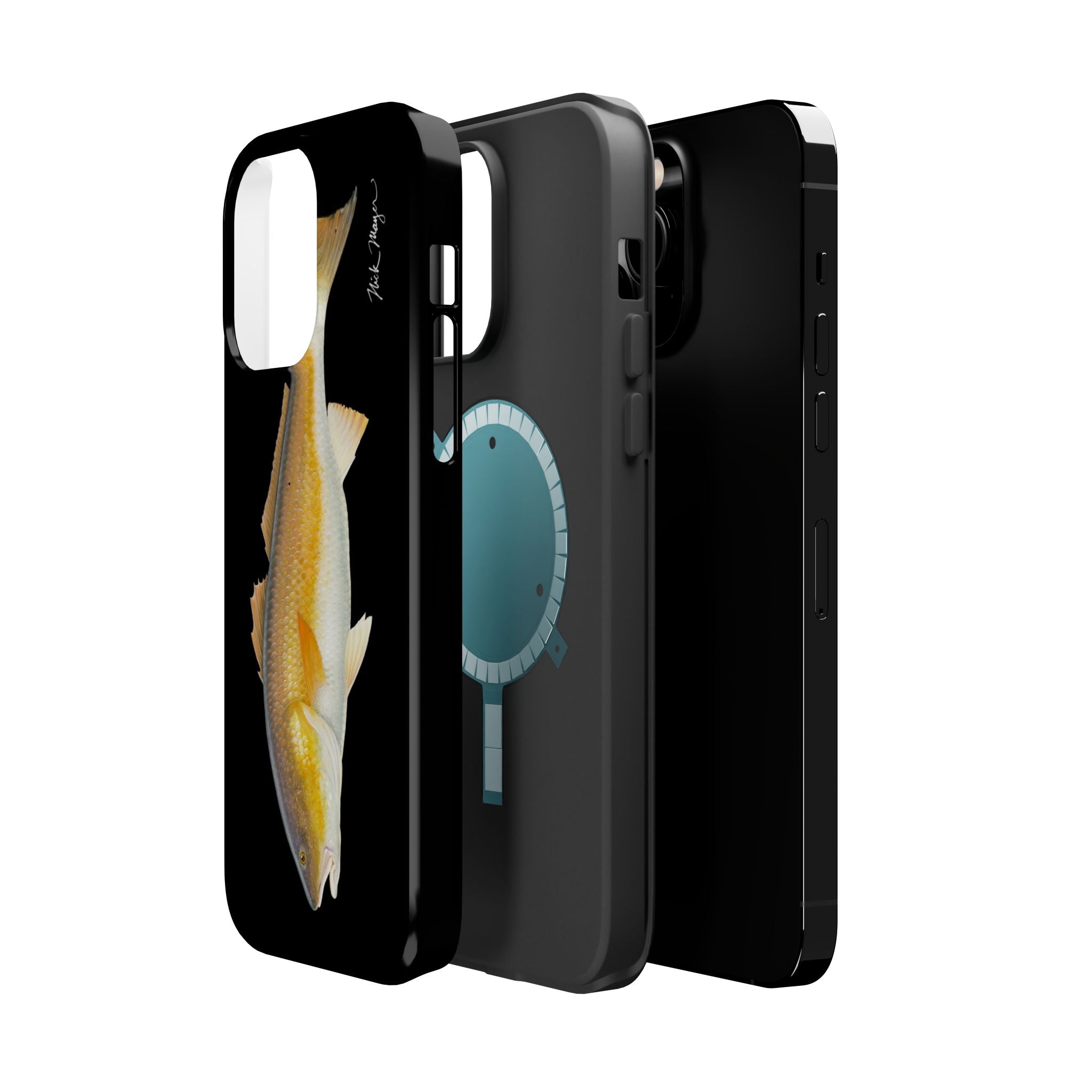 Bull Redfish MagSafe Black iPhone Case