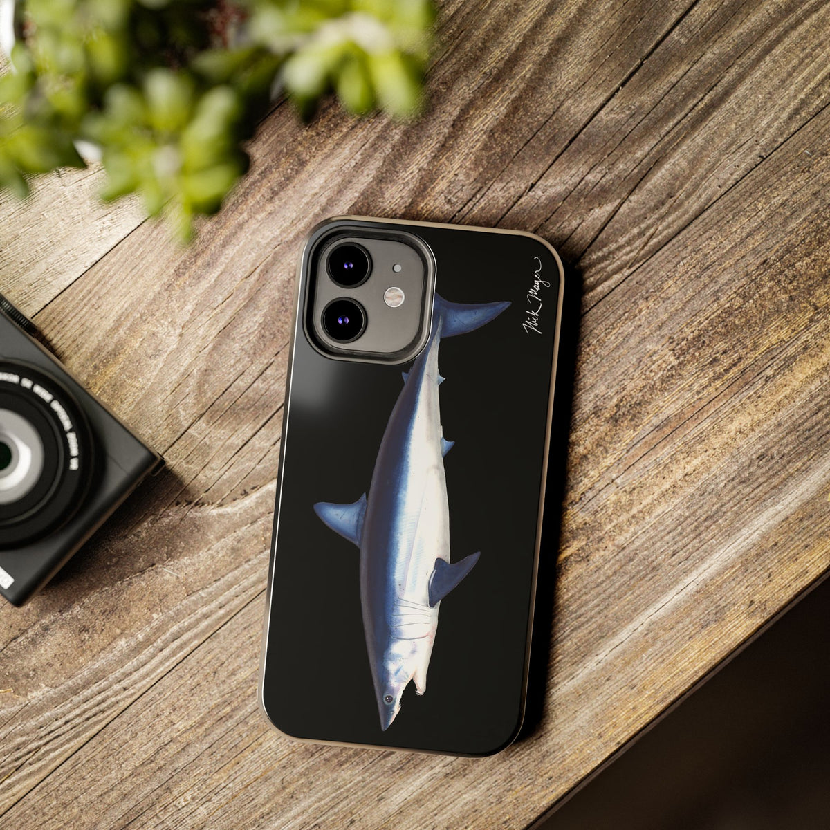 Mako Shark Black iPhone Case Printify