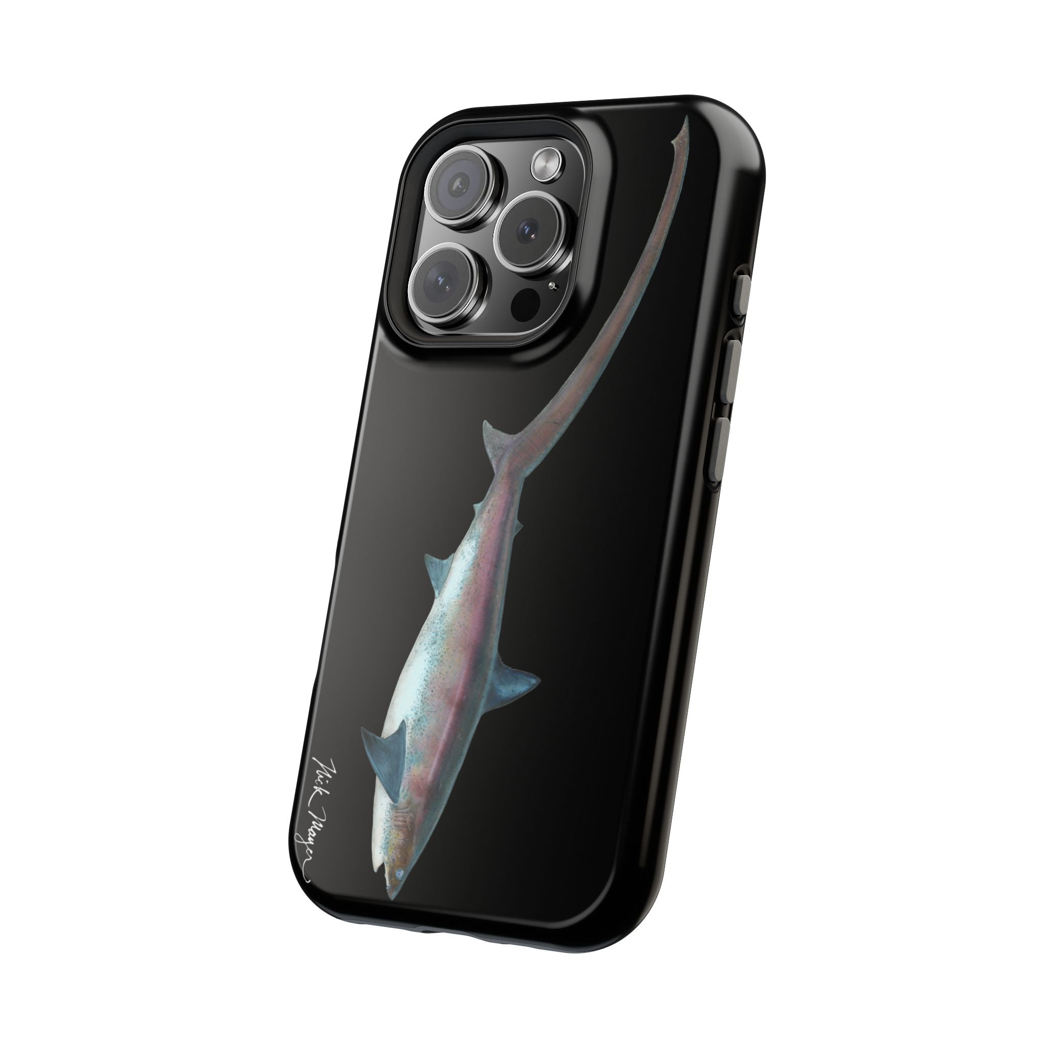Thresher Shark MagSafe Black iPhone Case