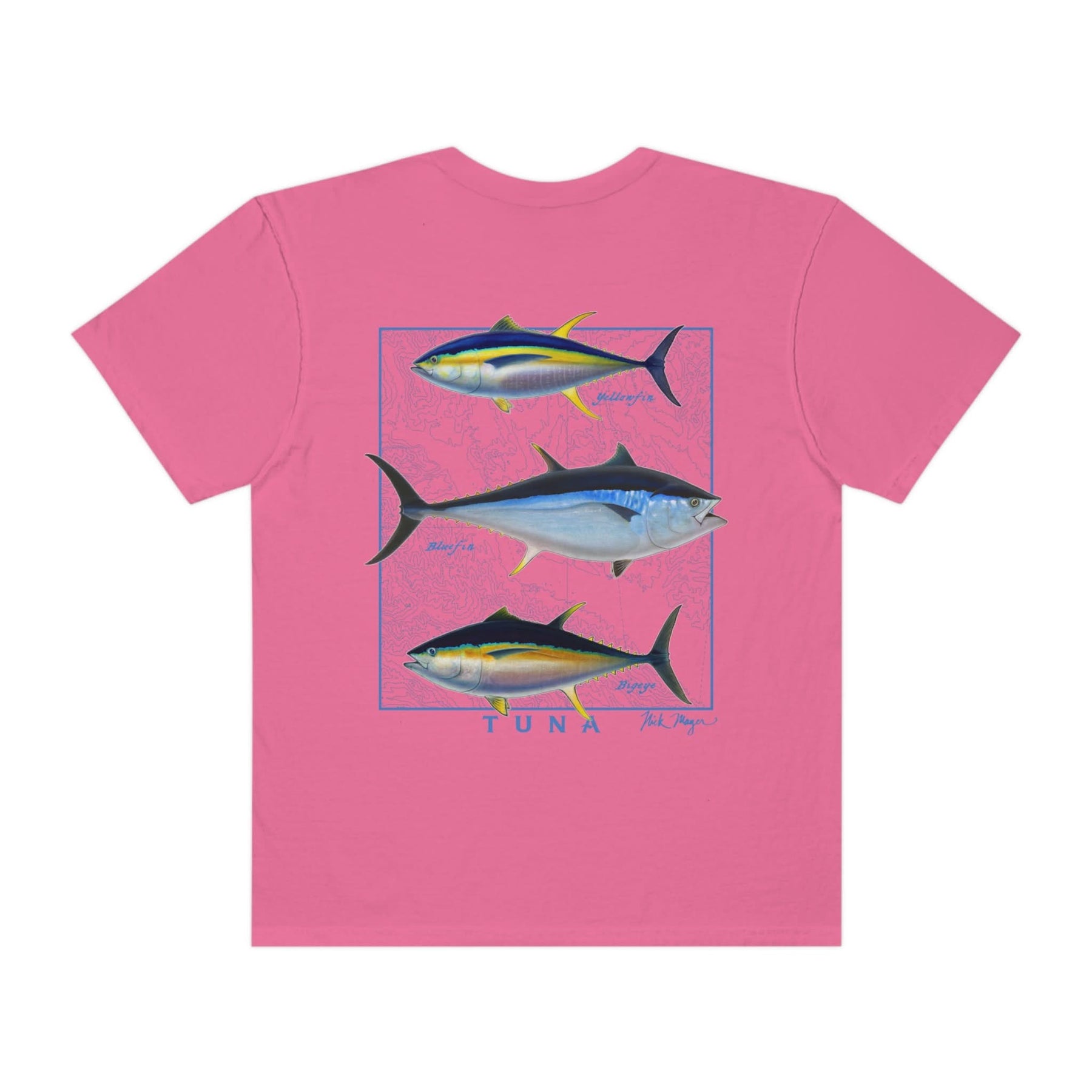 Tuna Slam Premium Front & Back Comfort Colors Tee