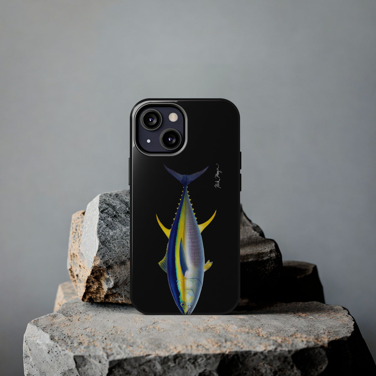 Yellowfin Tuna Black Phone Case (iPhone) Printify