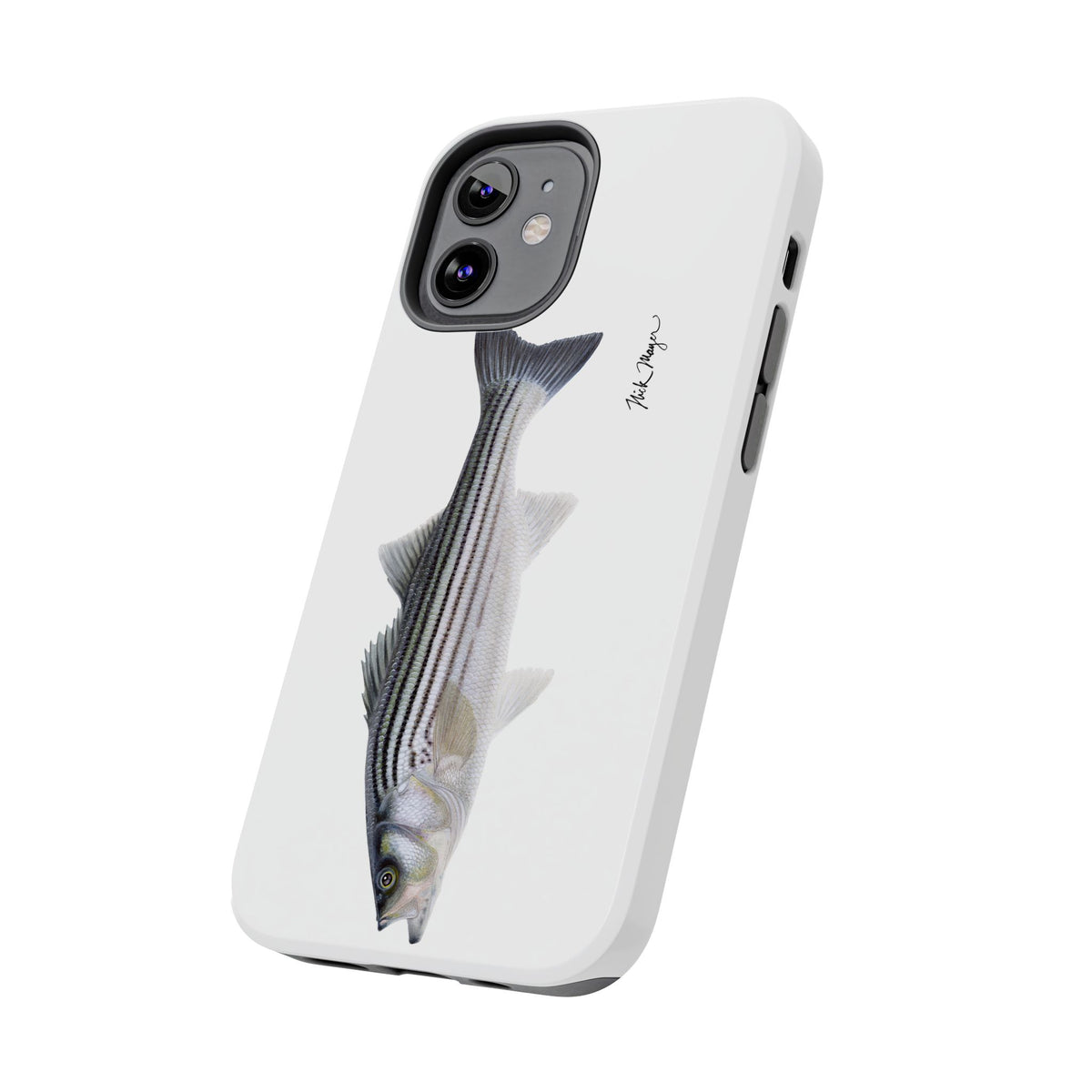 Schoolie Striper White Phone Case (iPhone) Printify
