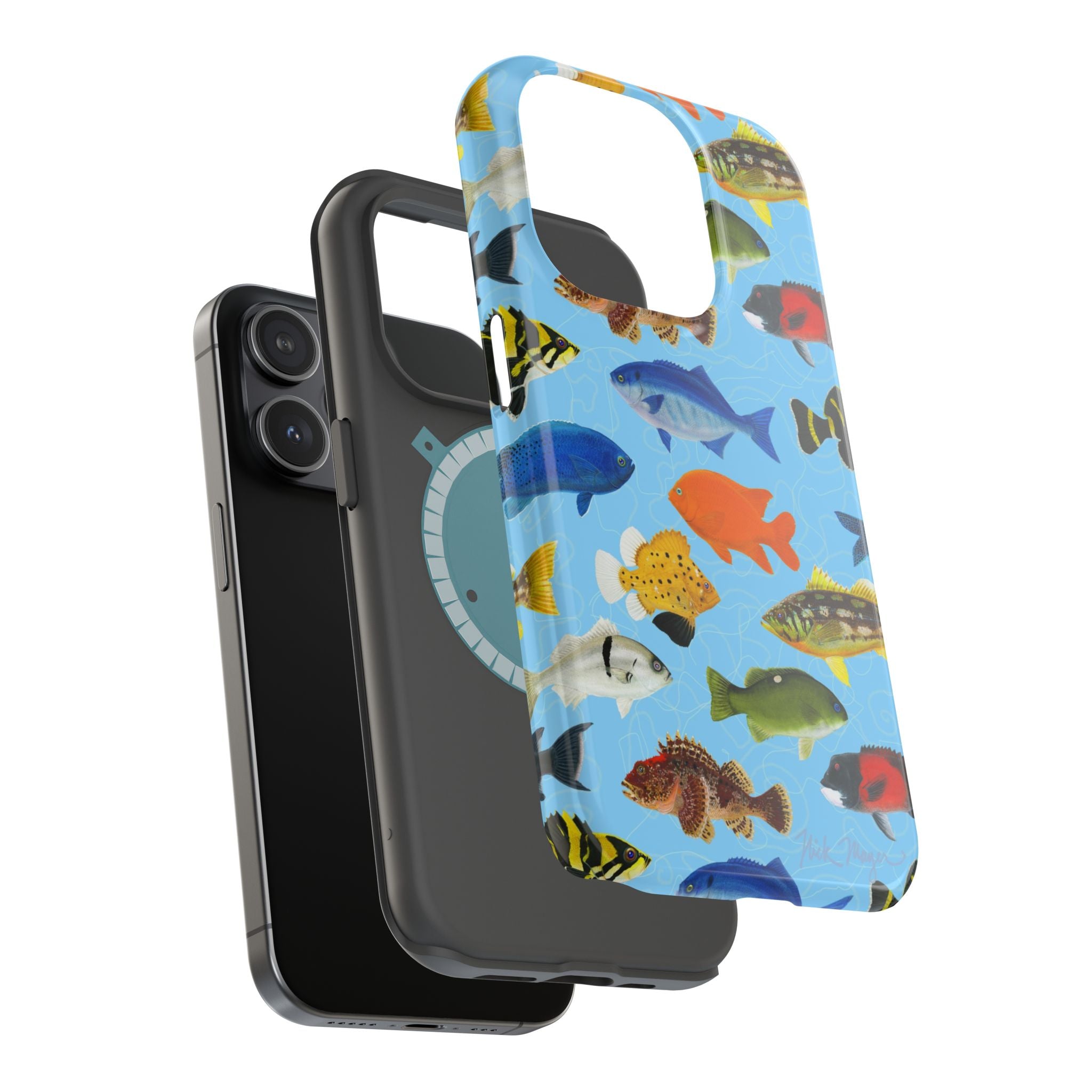 California Fish Blue MagSafe iPhone Case